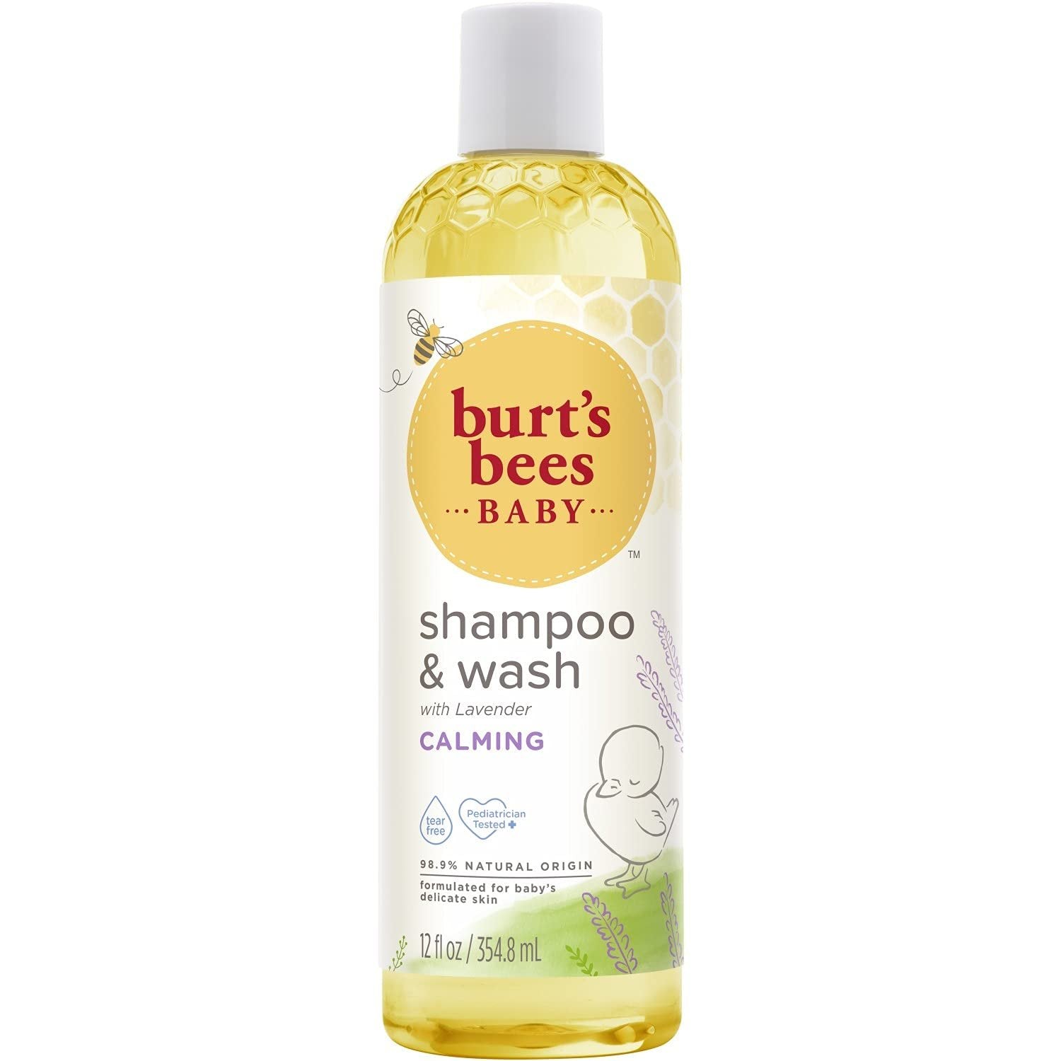Burt's Bees Baby Shampoo & Wash, Calming, 12 Ounces (Packaging May Vary)