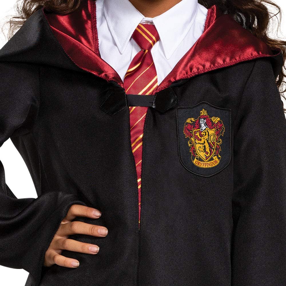 Disguise Gryffindor Robe, Official Wizarding World Costume Robes, Classic Kids Size Dress Up Accessory, Child Size Medium (7-8), Black & Red