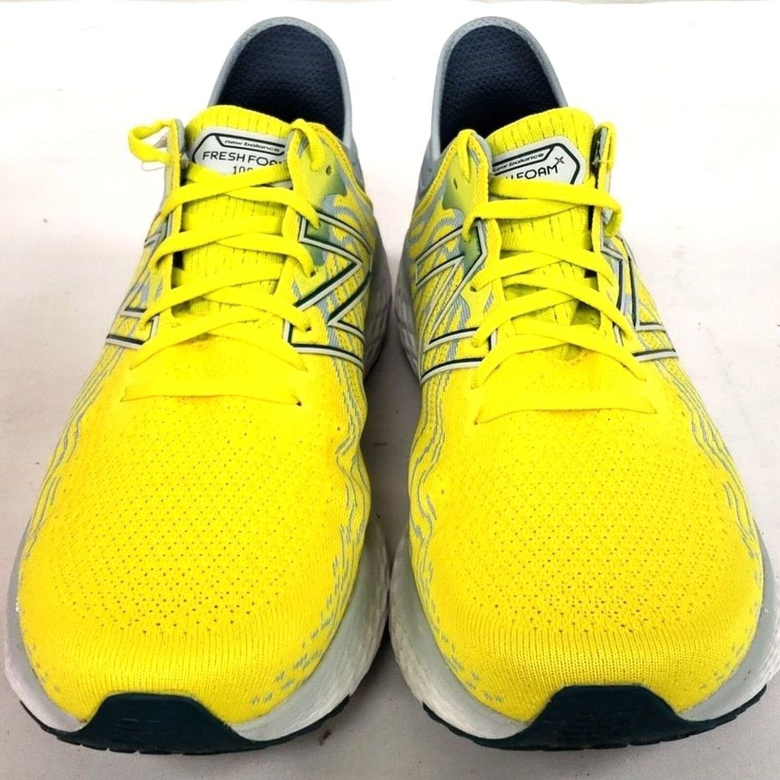 New Balance Mens Fresh Foam Running Shoe Sulphur Yellow Light Slate 12.5 US