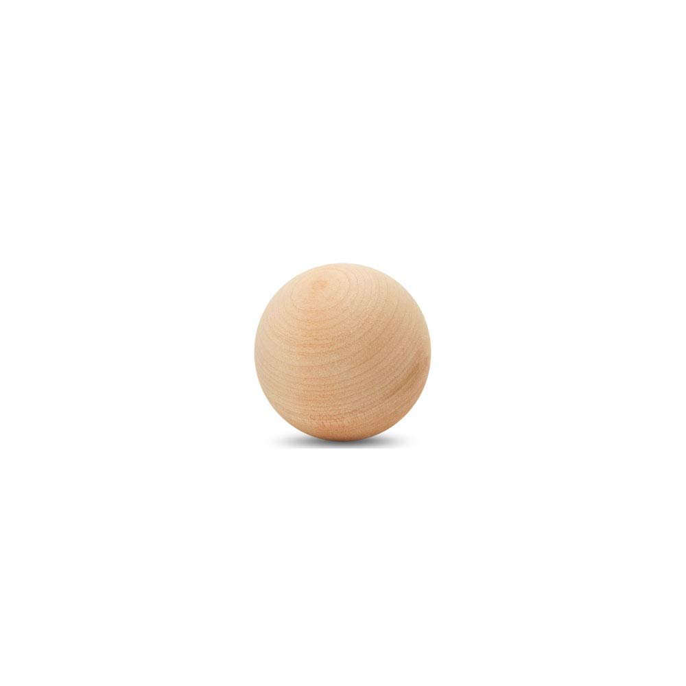 2-1/4 Inch Small Wood Balls, Pack of 10 Wooden Balls for Crafts and DIY Project, Hardwood Birch Wood Balls, by Woodpeckers