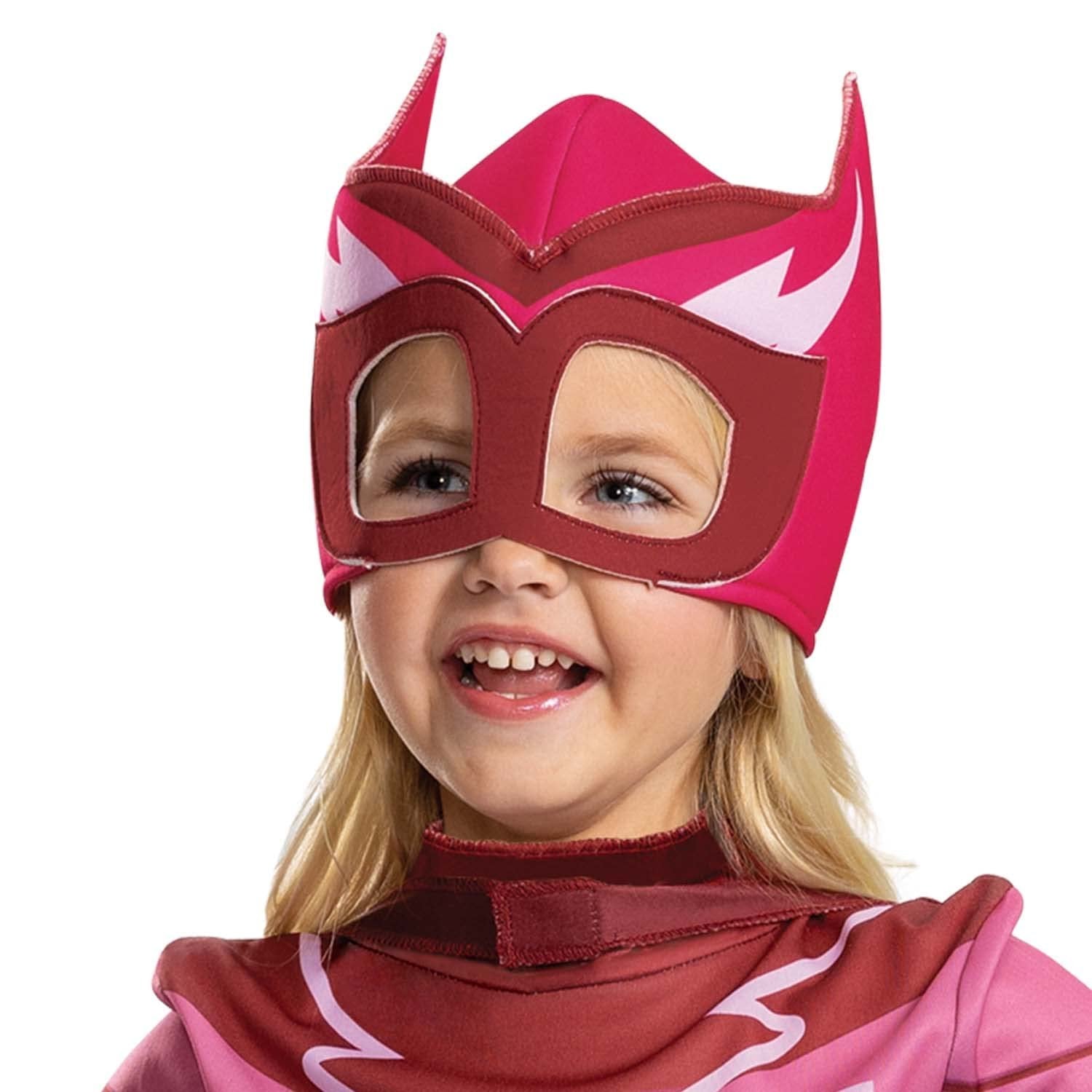 Disguise Owlette Costume for Kids, Official PJ Masks Megasuit Costume Jumpsuit and Mask, Toddler Size Small (2T)