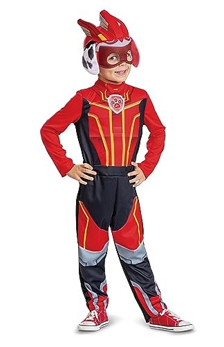 Marshall Halloween Costume, Official Toddler Paw Patrol Costume Outfit with Headpiece for Kids, Size (3T-4T)