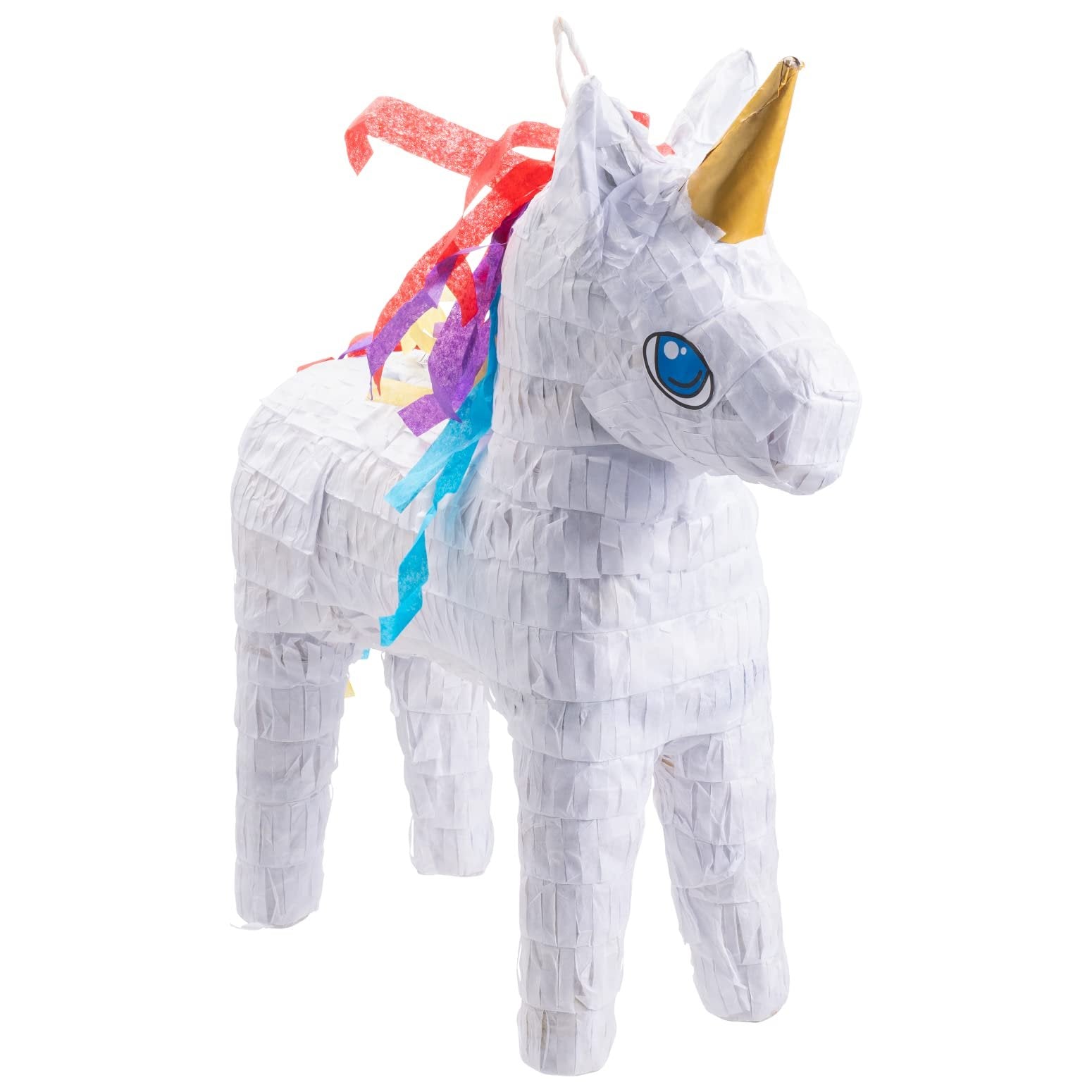 Unicorn Pinata - Piñatas for Birthday Fiesta, Cinco de Mayo, Coco Themed Parties for Kids - High Quality Paper - Easy to Fill with Candy and Favors - Mexican Party Decorations