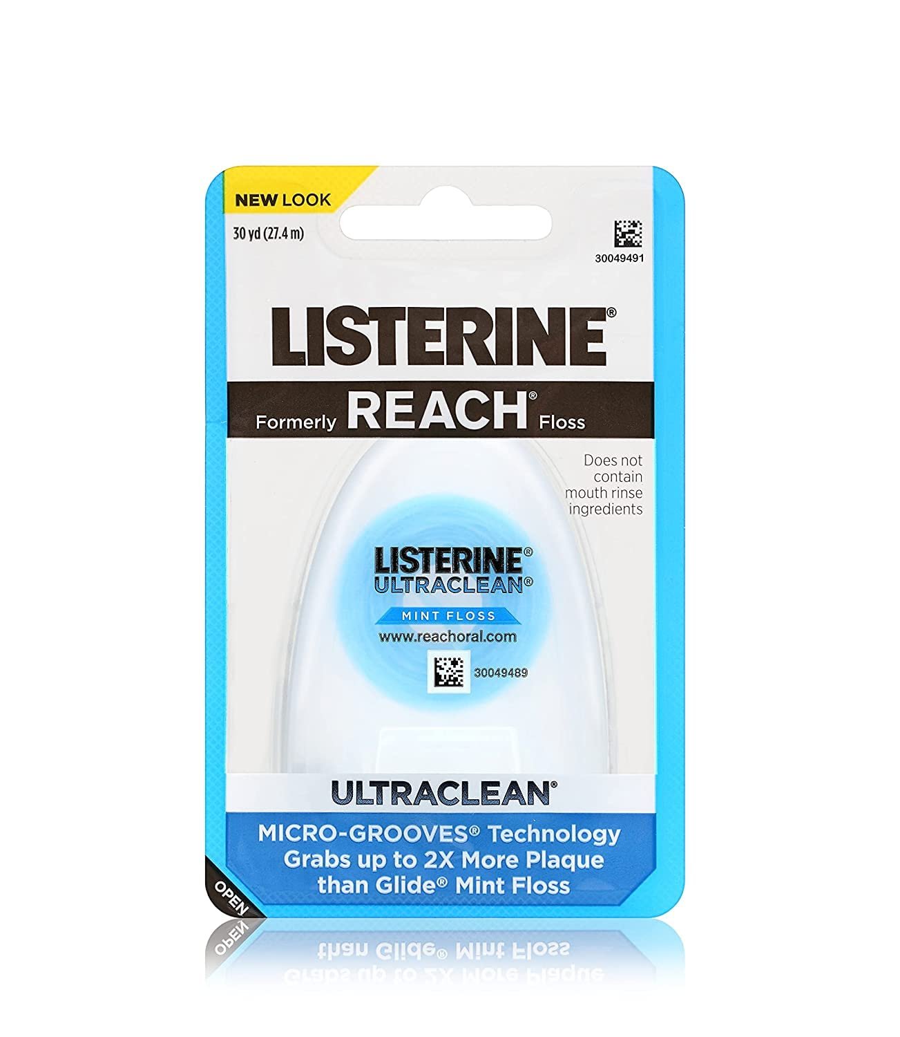 Listerene Ultra Clean Flo Size 30yar Listerene Ultra Clean Floss 30yard(pack of 8)