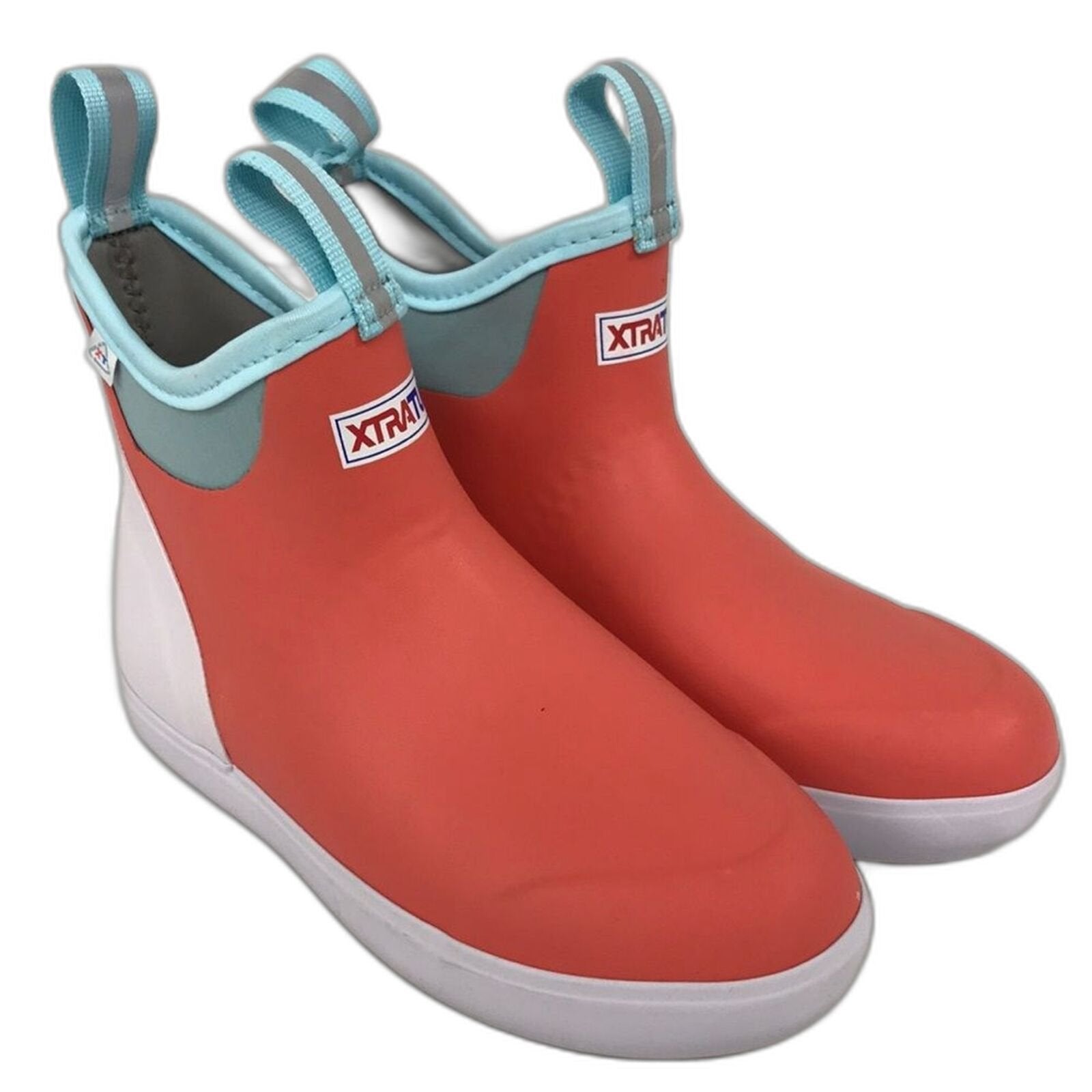 Xtratuf Womens Ankle Deck Boot Eco Coral 6 US