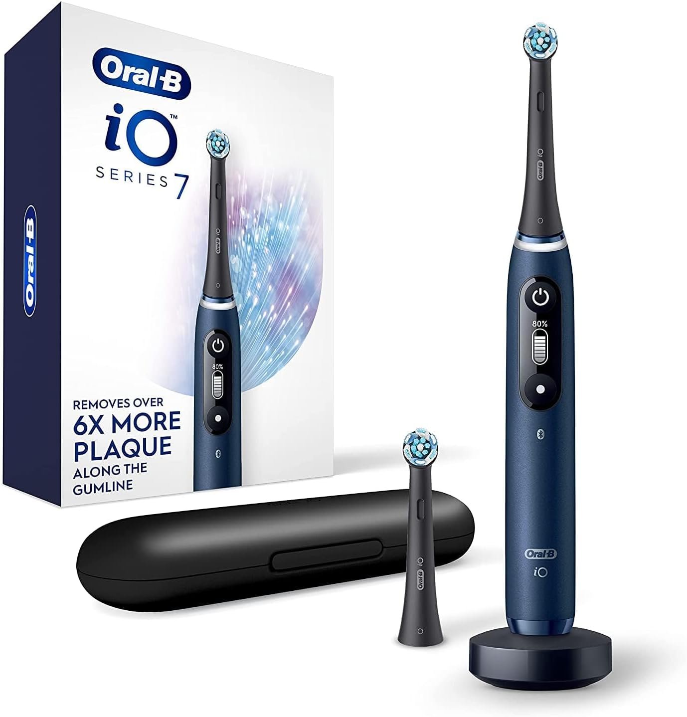 Oral-B iO Series 7G Electric Toothbrush with Brush Head, Black Onyx