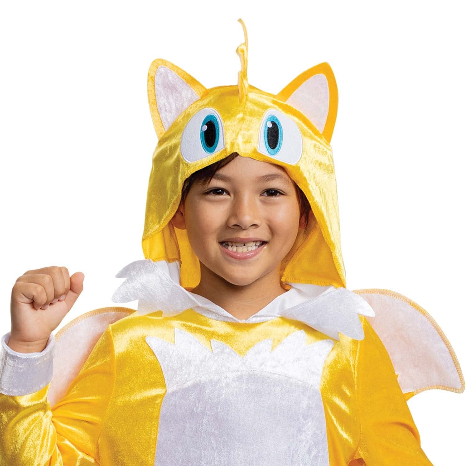 Sonic Tails Costume, Official Sonic Movie Costume and Headpiece, Kids Size Large (10-12)
