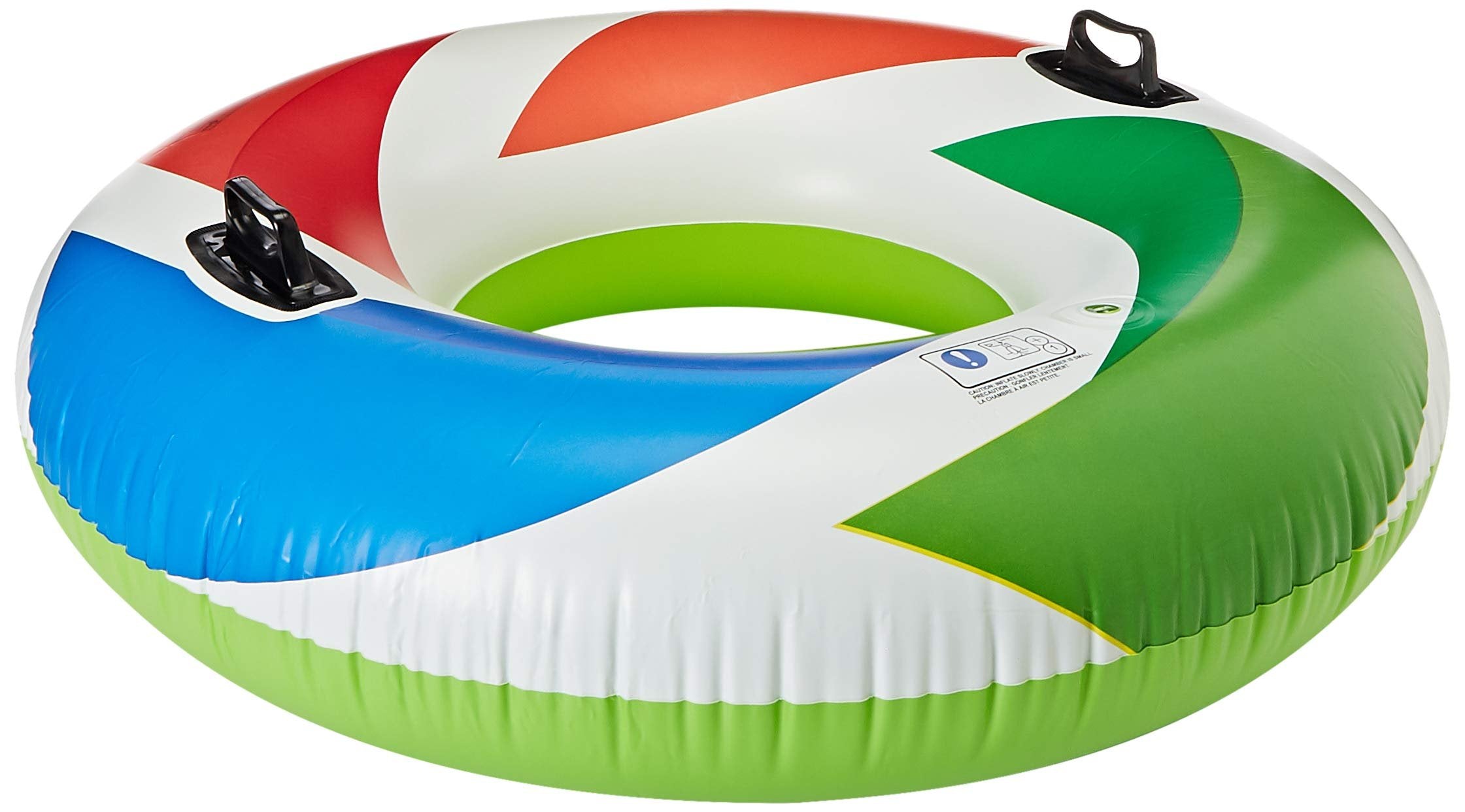 Intex Inflatable Color Whirl Floating Tube Raft w/ Handles (Set of 2) 48in 58202EP