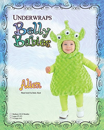 UNDERWRAPS unisex child Baby's Alien infant and toddler costumes, Green, Medium 18-24 Months US