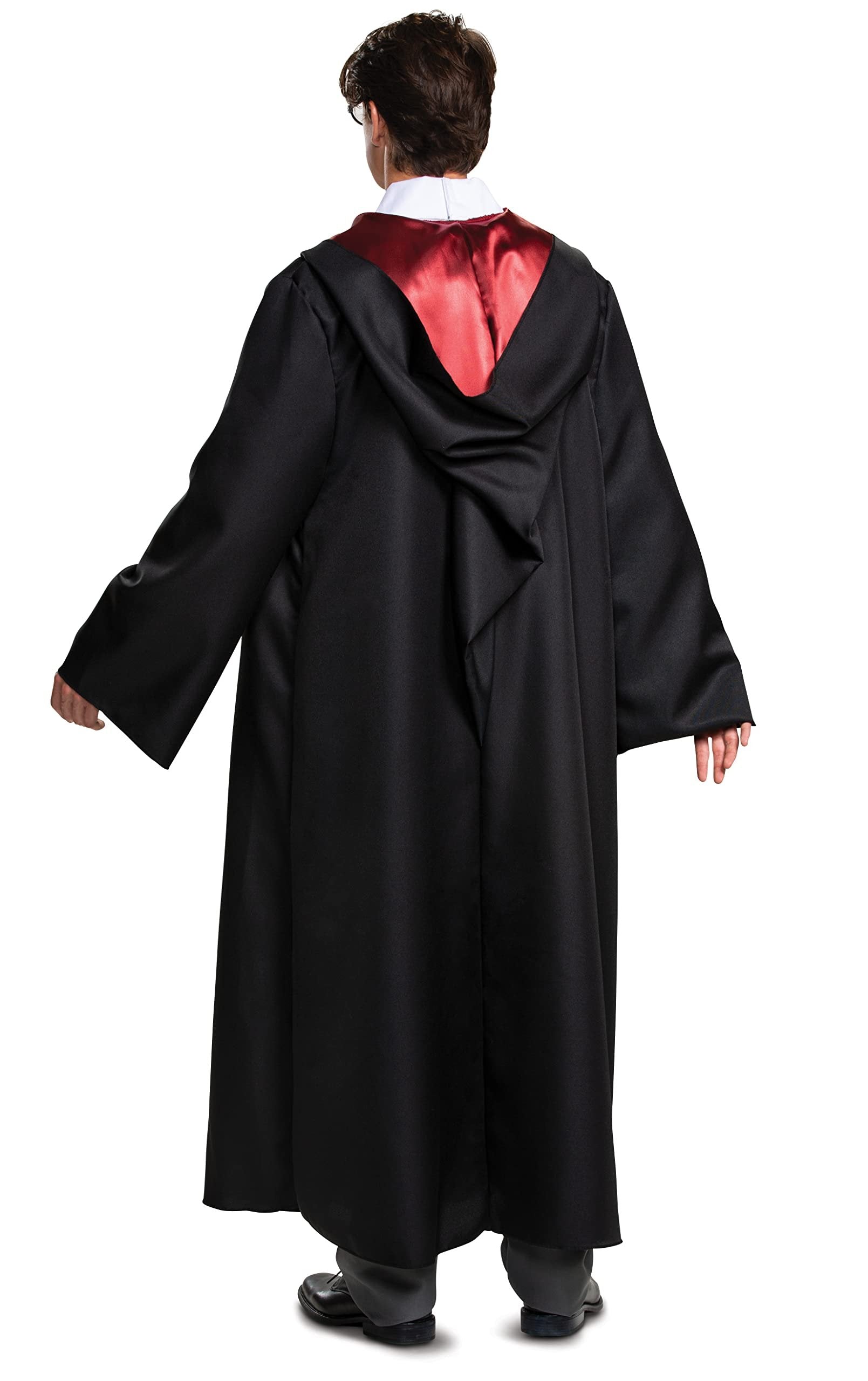 Disguise Harry Potter Gryffindor Costume Combo, Deluxe Hooded Robe with Tie for Adults, As Shown, Extra Large (50-52)