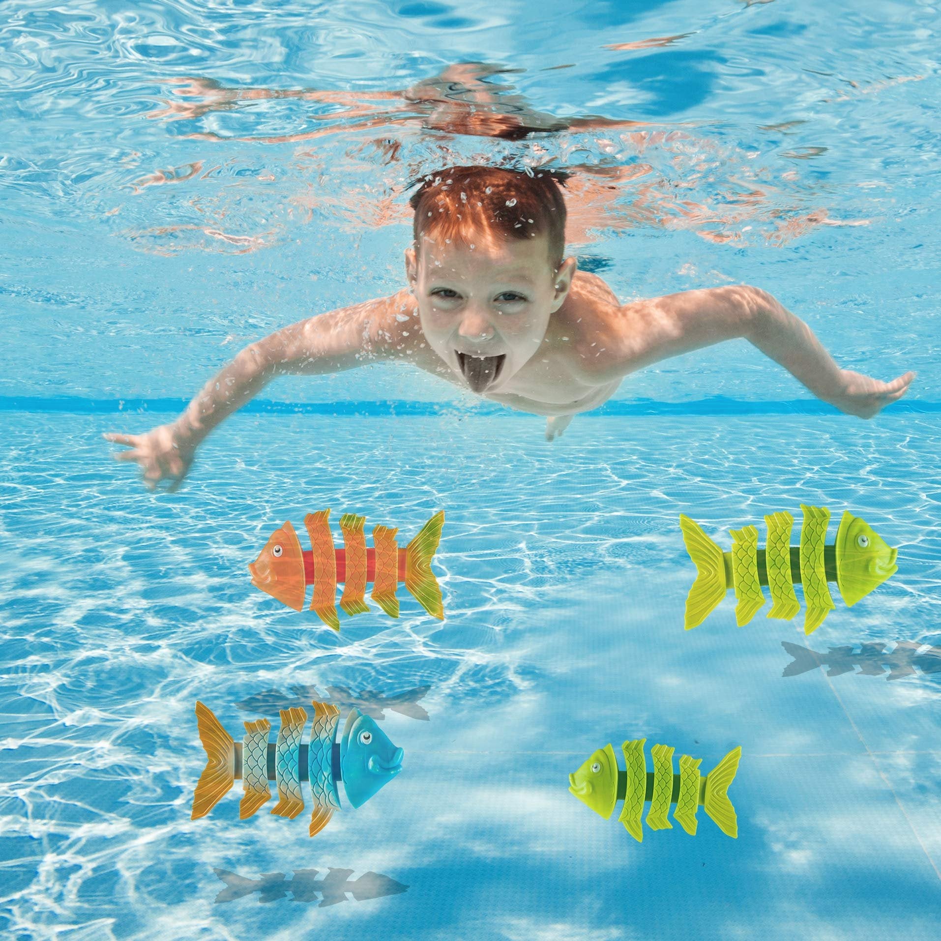 PREXTEX Pool Diving Toys, 24pcs - Kids Swimming Pool Toys, Toddler/Kids Pool Toys, Swim Toys, Pool Dive Toys - Pool Games for Kids - Dive Toys for Pool for Kids, Toddlers, Adults, Family, All Ages