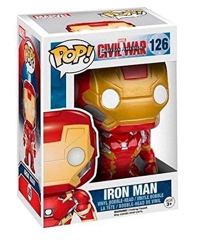 Funko POP Marvel: Captain America 3: Civil War Action Figure - Iron Man, Multi-Colored, Standard (7224)