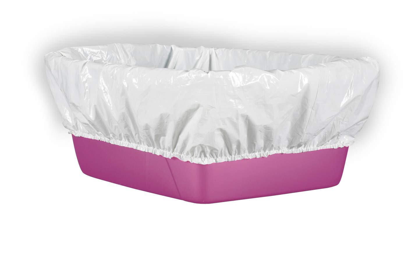 Alfapet Kitty Cat litter box Disposable, Elastic Liners- 30 count For Large, X-Large, Giant, Extra-Giant Litter Pans- With Sta-Put Technology for Firm, Easy Fit- Quick + Clever Waste Cleaners, 3 pack