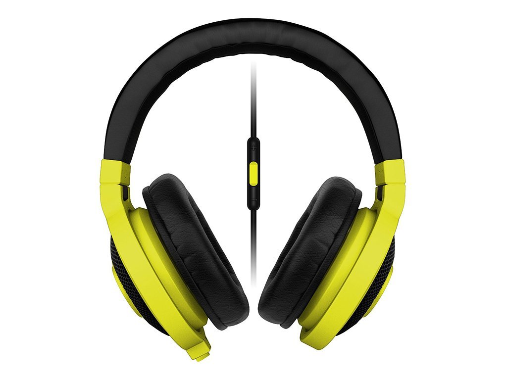 Razer Kraken Analog Gaming and Music Headphones Mobile Neon Yellow