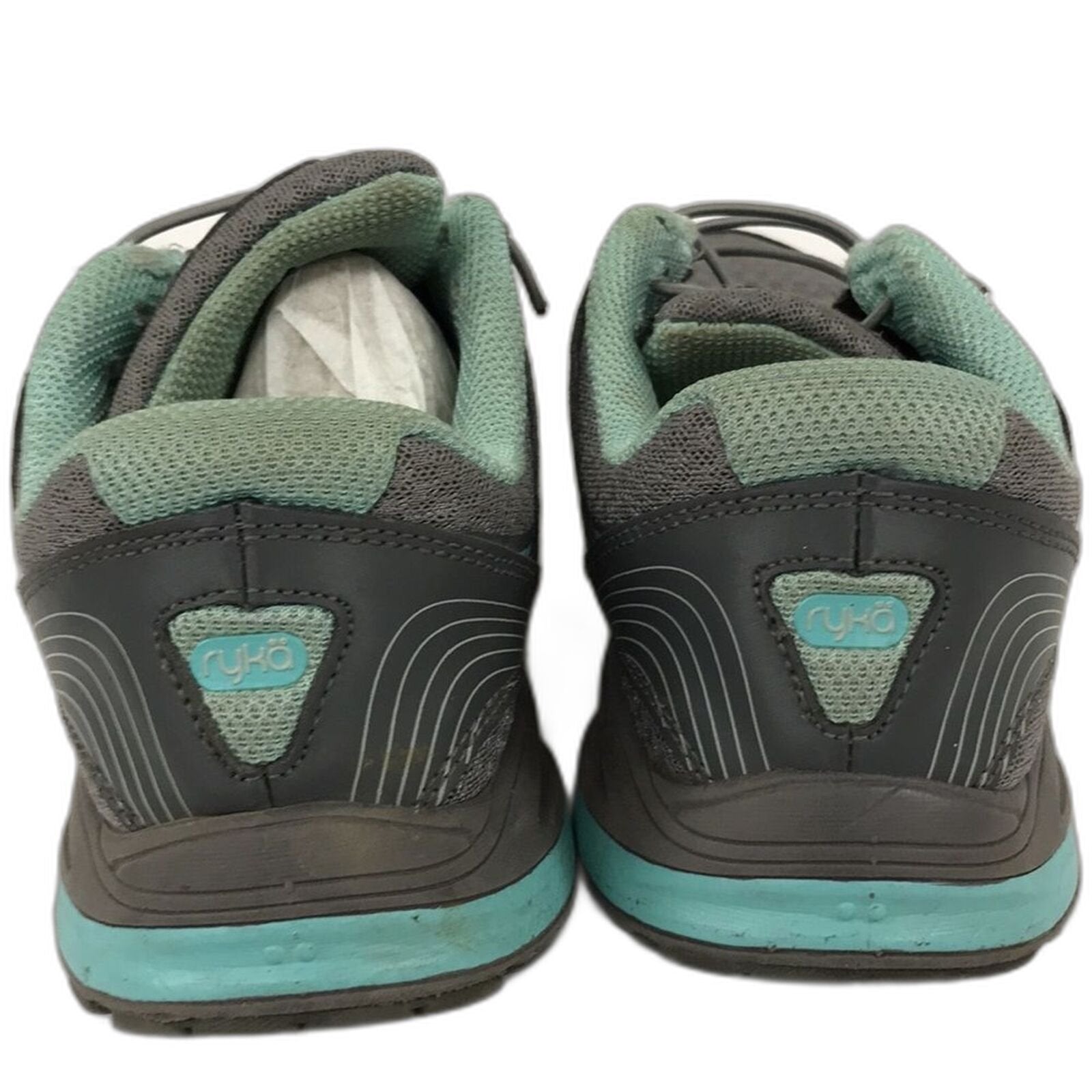 Ryka Womens Sky Walk Walking Shoe Frost Grey Aqua Sky Iron Grey 7.5 M US