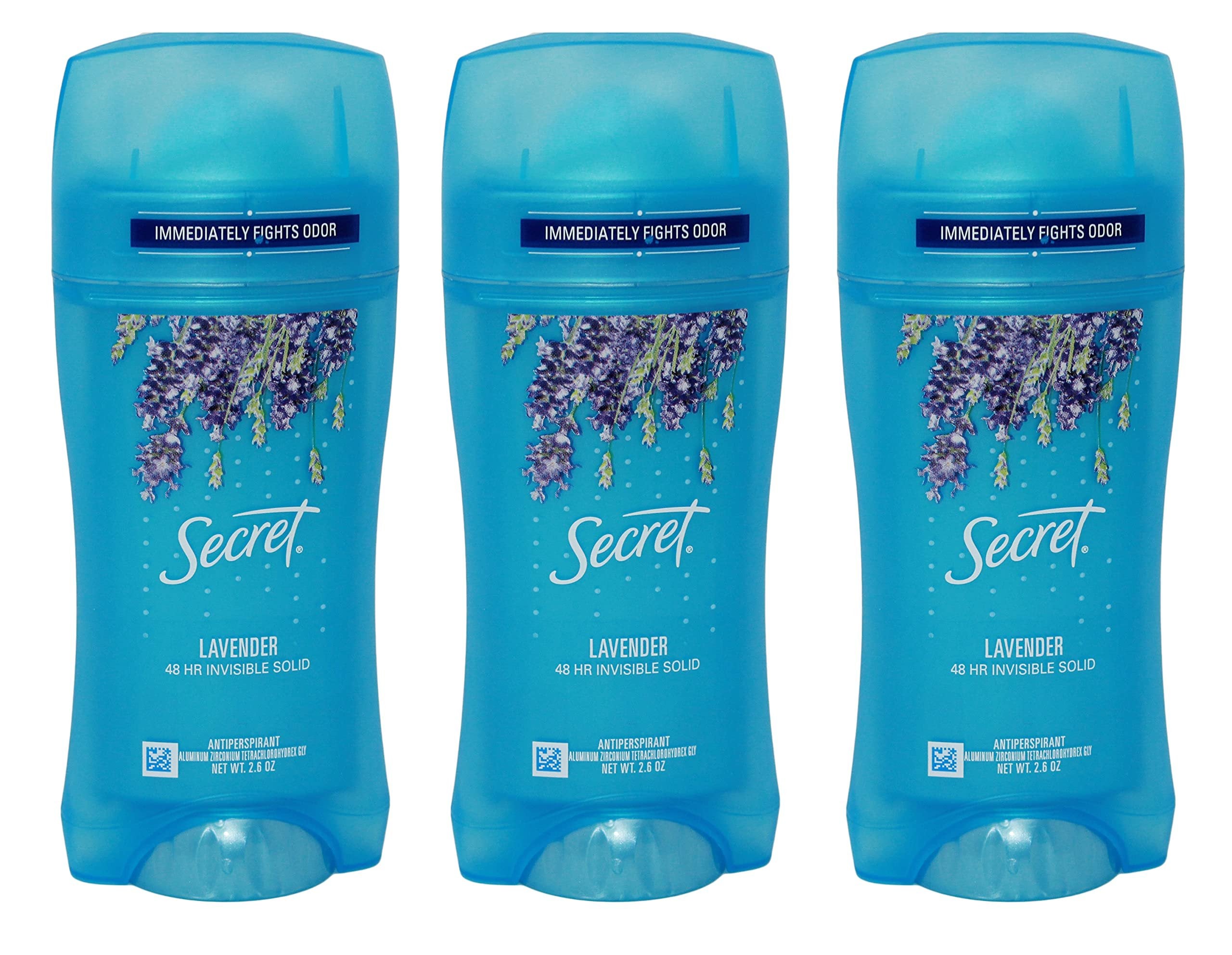 Secret Scent Expressions Invisible Solid Deodorant Luxe Lavender 2.60 oz - Pack of 3