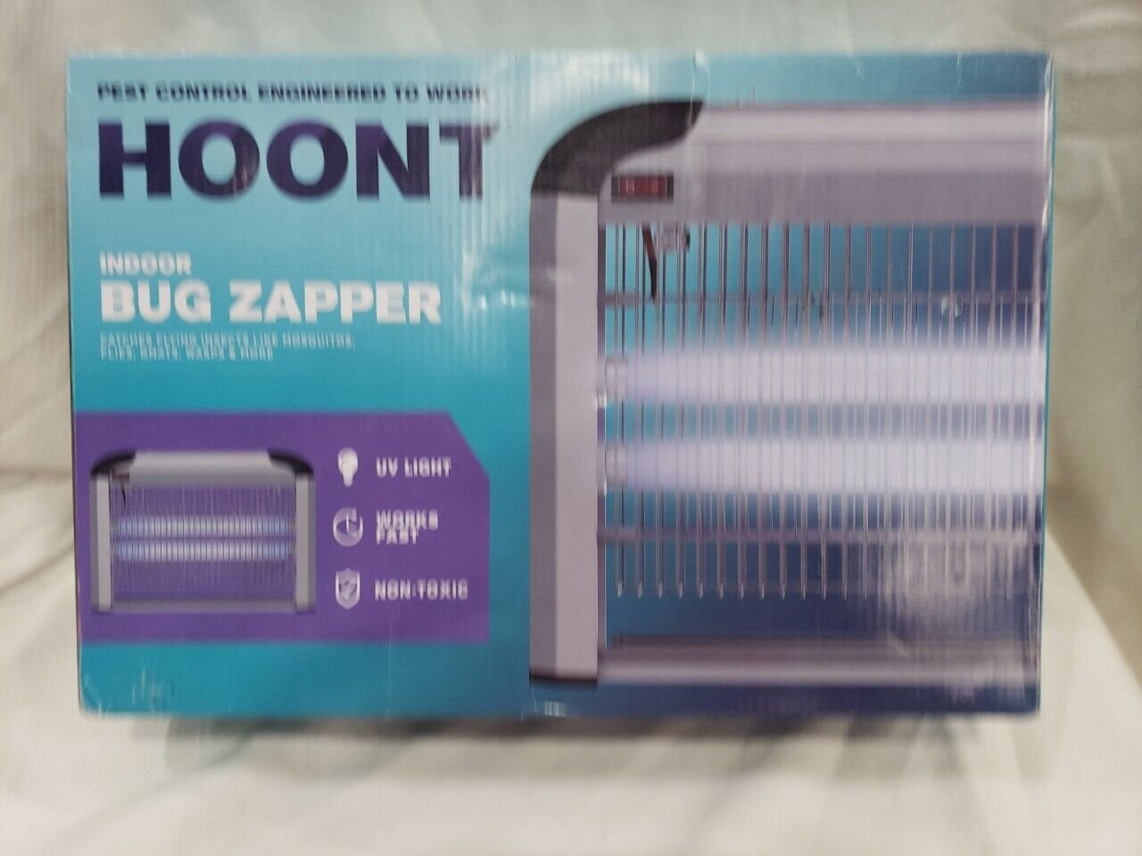 Hoont Electric Indoor Fly Zapper and Bug Zapper Trap Killer Catcher – Protects