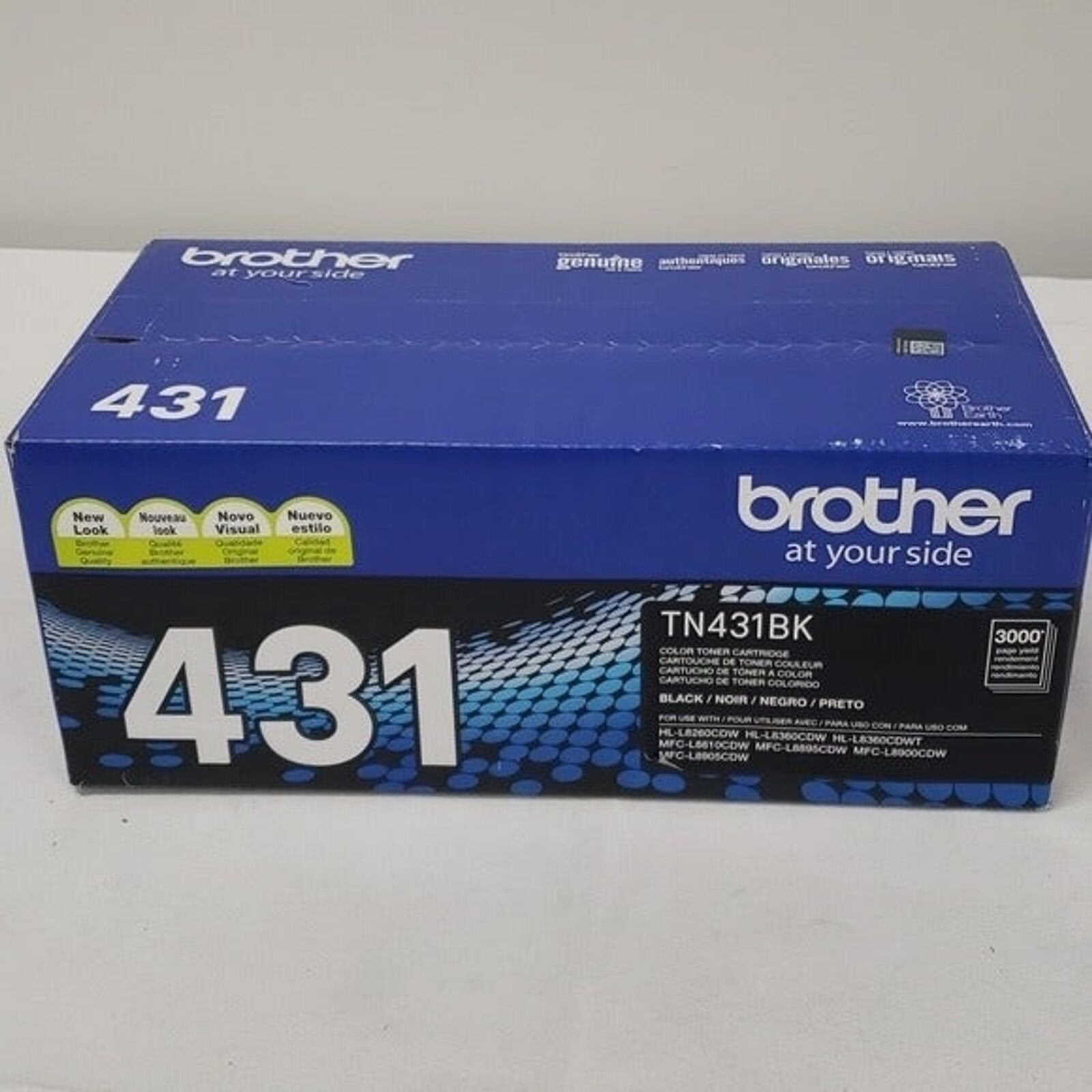 Brother TN431BK Black Toner Cartridge Brand New Sealed