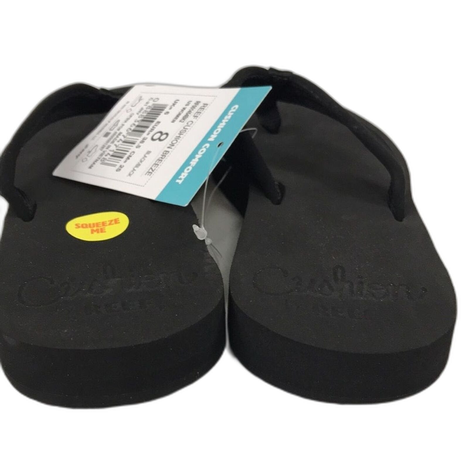 Reef Womens Sandals Reef Cushion Breeze Black Black 8 US