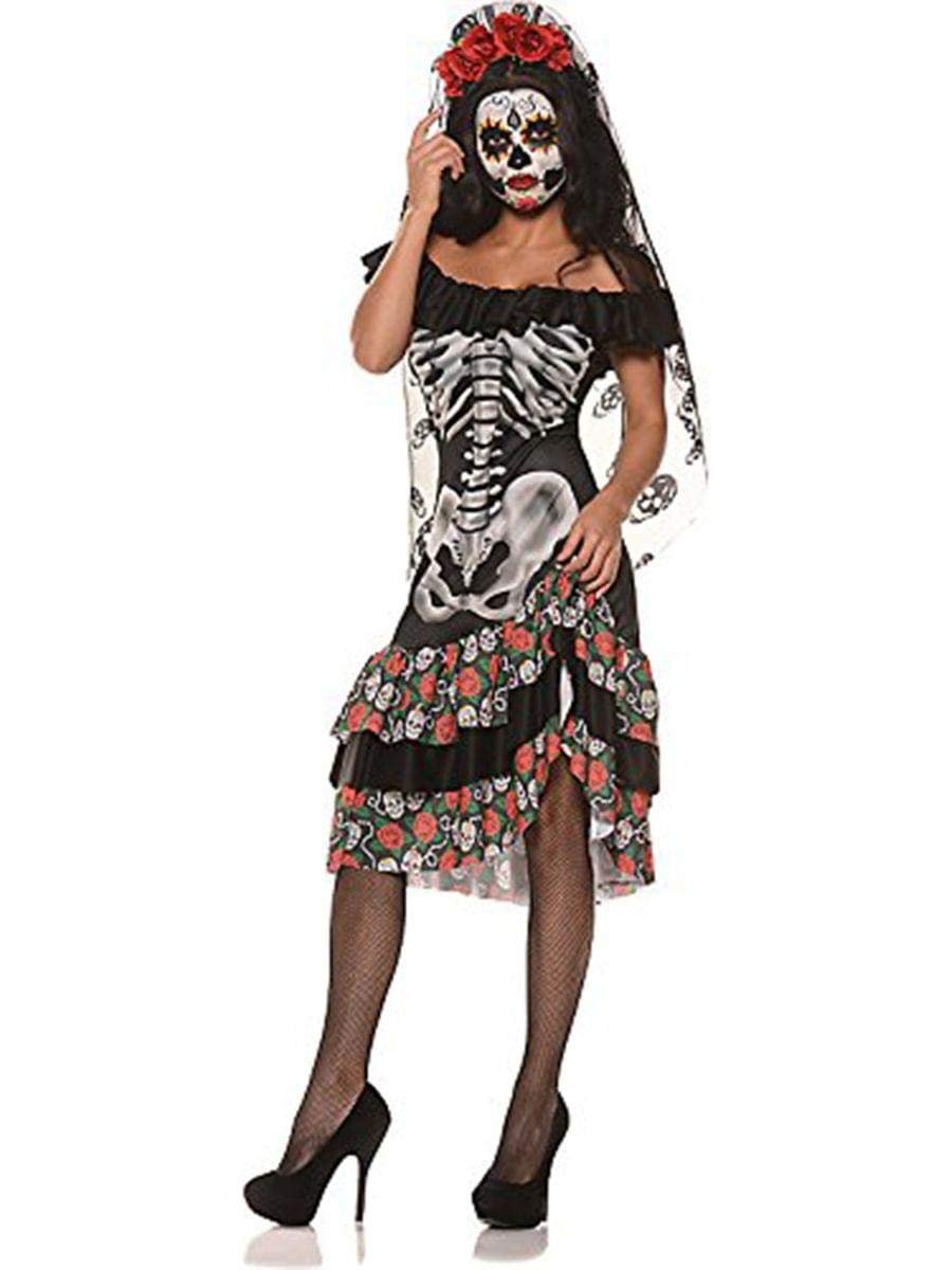 UNDERWRAPS Queen of The Dead Adult Costume Medium Black