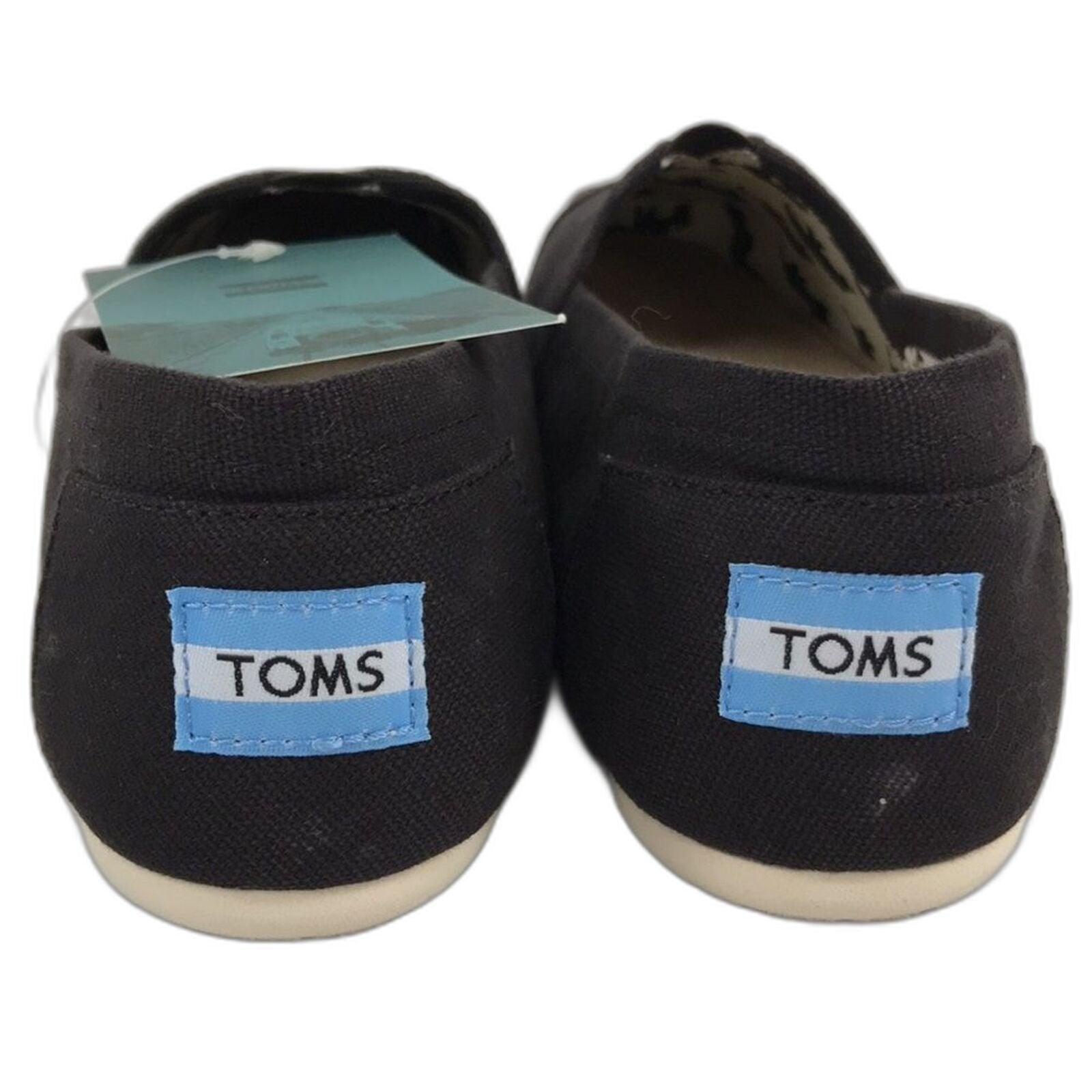 TOMS Womens Classics Black Canvas 8 US