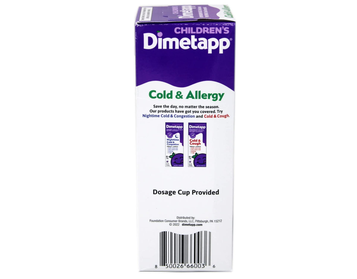 Dimetapp Rash Children's Dimetapp Cold & Allergy 8 Fl. Oz. 3 Pack