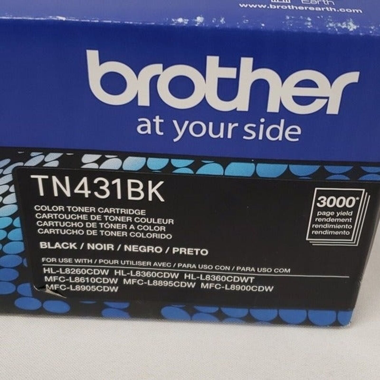 Brother TN431BK Black Toner Cartridge Brand New Sealed