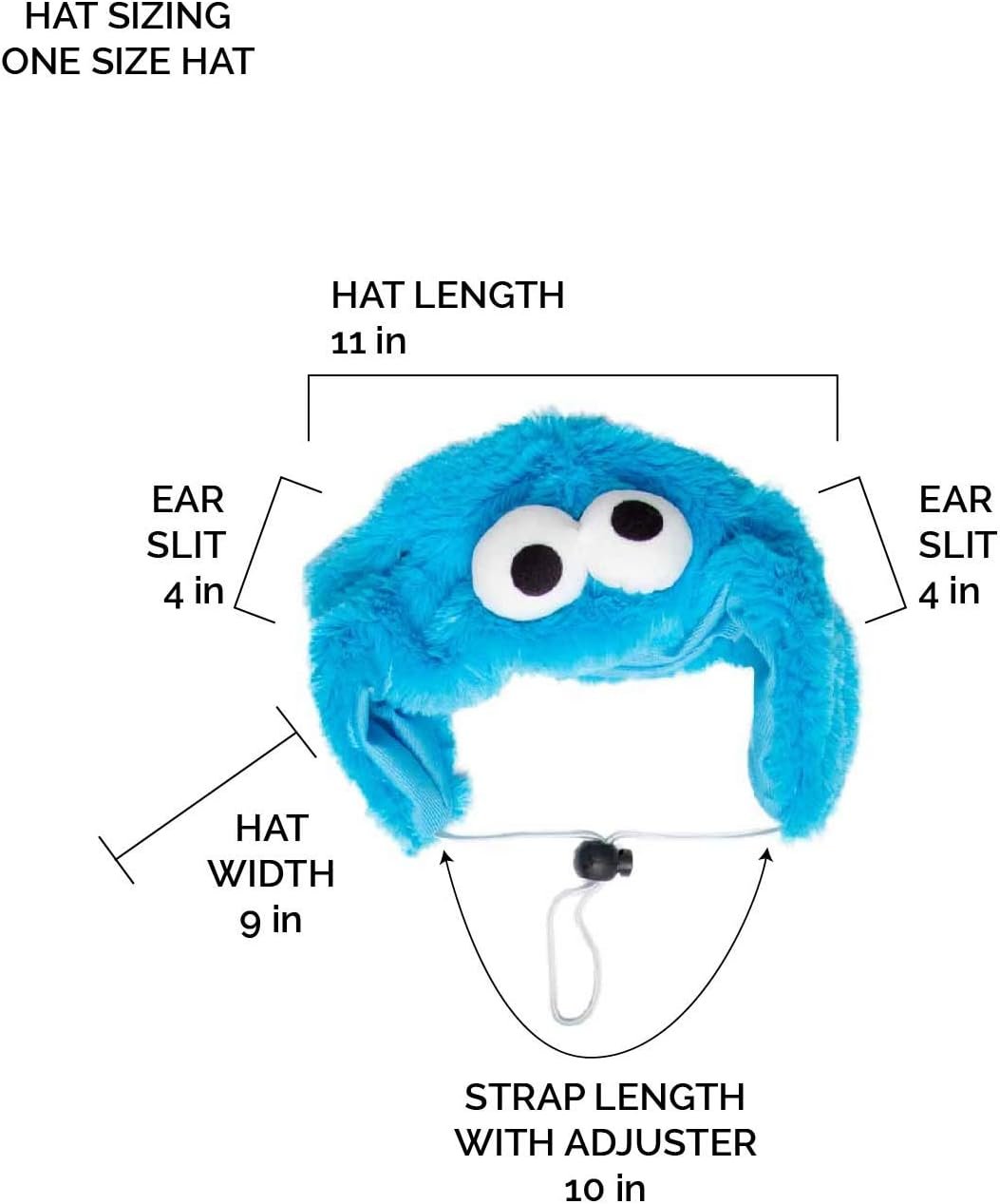 Pet Krewe Unleash The Parade Cookie Monster Dog Costume Sesame Street Pet Costumes for Small Dogs