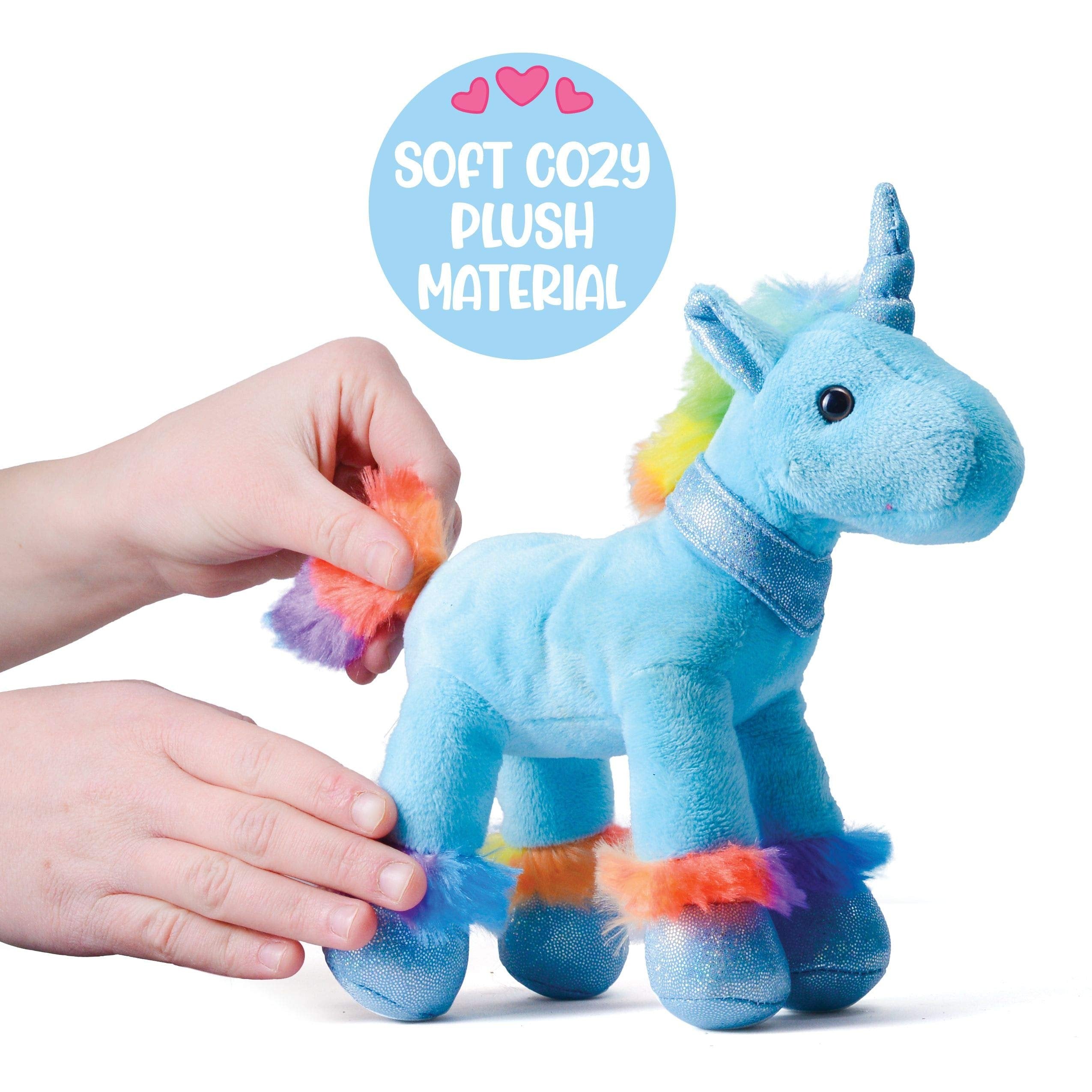 PREXTEX Unicorn Stuffed Animals (4 Cute Plush Unicorns Gifts for Girls), Machine Washable - Unicorn Toys for Girls & Boys Ages 3-5+