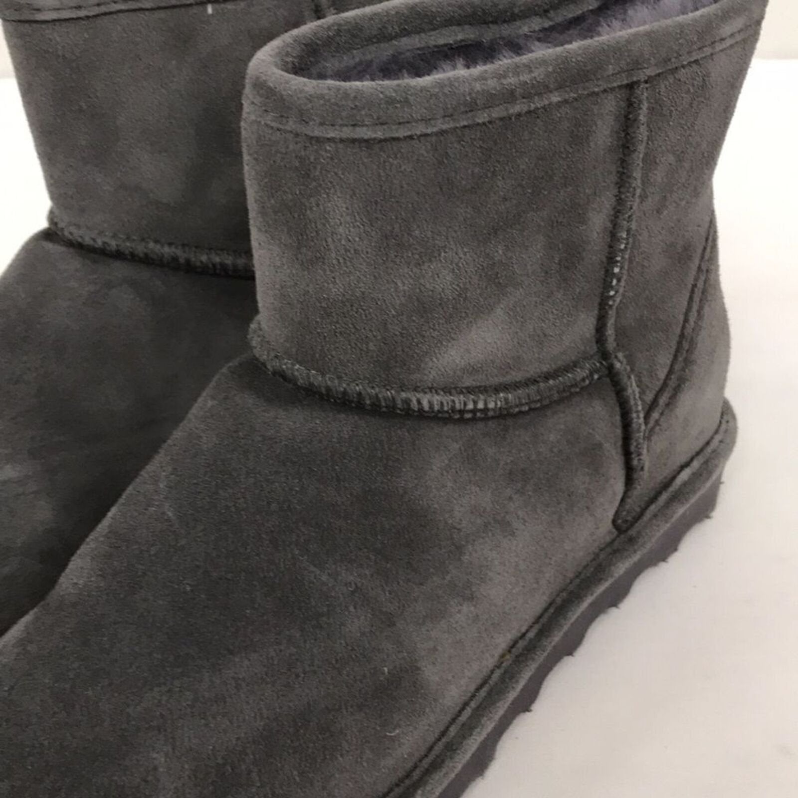 BEARPAW Womens Alyssa Charcoal Size 10 US Womens Ankle Boot