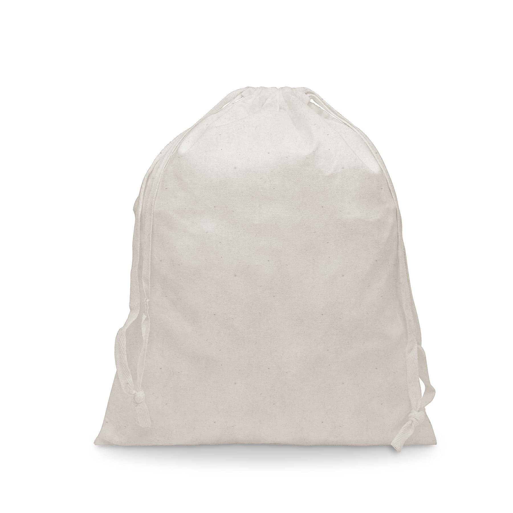 Canvas Drawstring Bags - 12 Pack 12x15 Inch Large Natural Muslin Cotton Cloth Pouches in Bulk, Large Cloth Fabric Pouch for Jewelry, Gifts, Candy, Parties, Wedding Favors, Soaps, Treats, Crafts