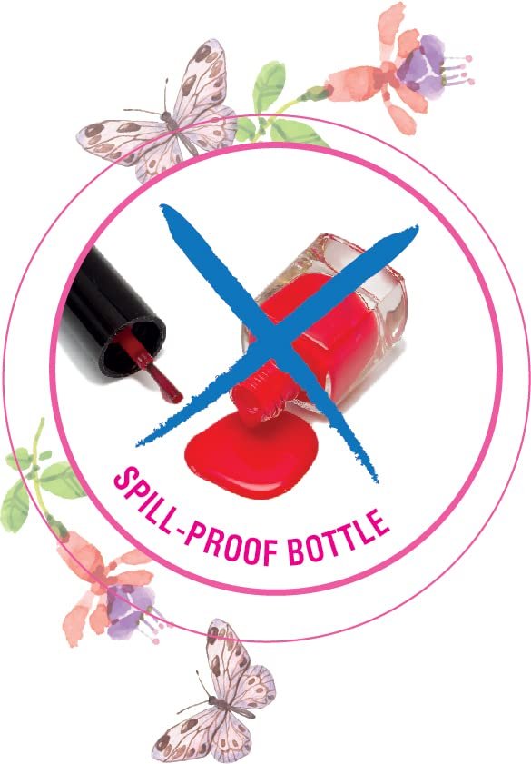 Kids Nail Polish Set for Girls Ages 6+ Quick Dry Nail Polish for Kids - 12 Pack - Peel Off Fingernail Polish Fast Dry Nail Polish - Washable Water Based Non Toxic Nail Polish Sets - Nail Kit for Girls (Bold Colors)