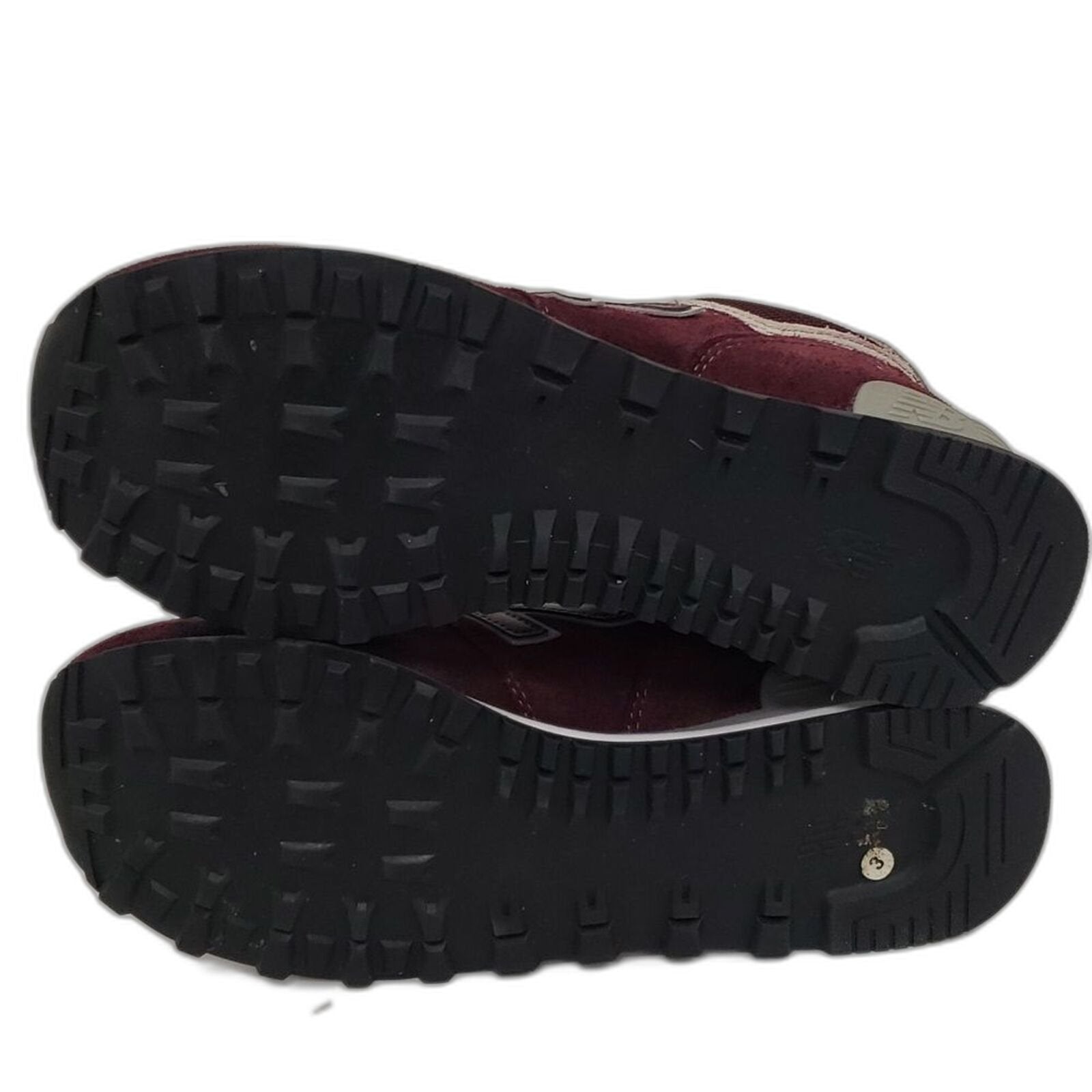 New Balance Mens 574 Core Sneaker Burgundy White 8.5 US