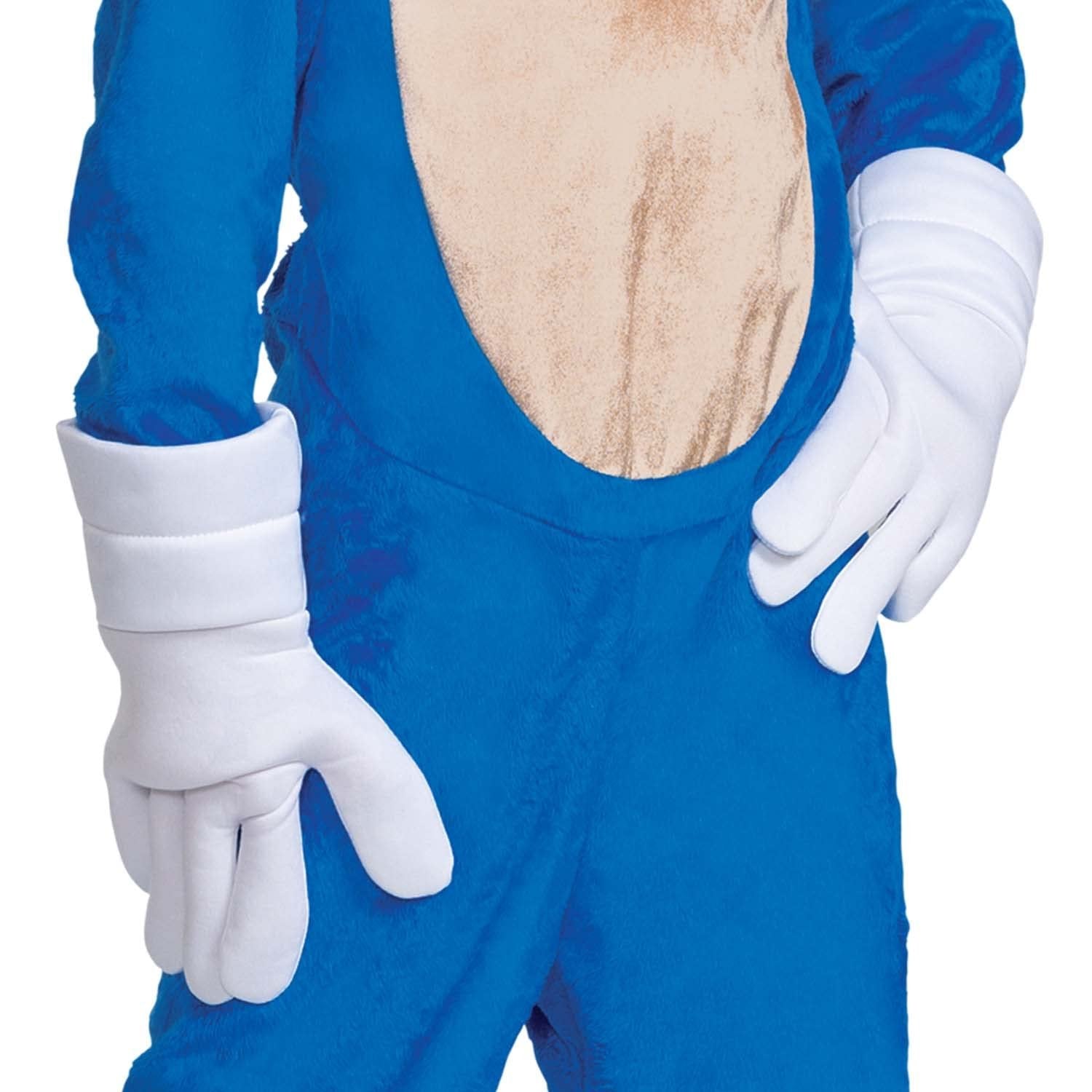 Official Deluxe Sonic Movie Kids Costume w/ Headpiece - Small (4-6), As Shown - Free Shipping & Returns