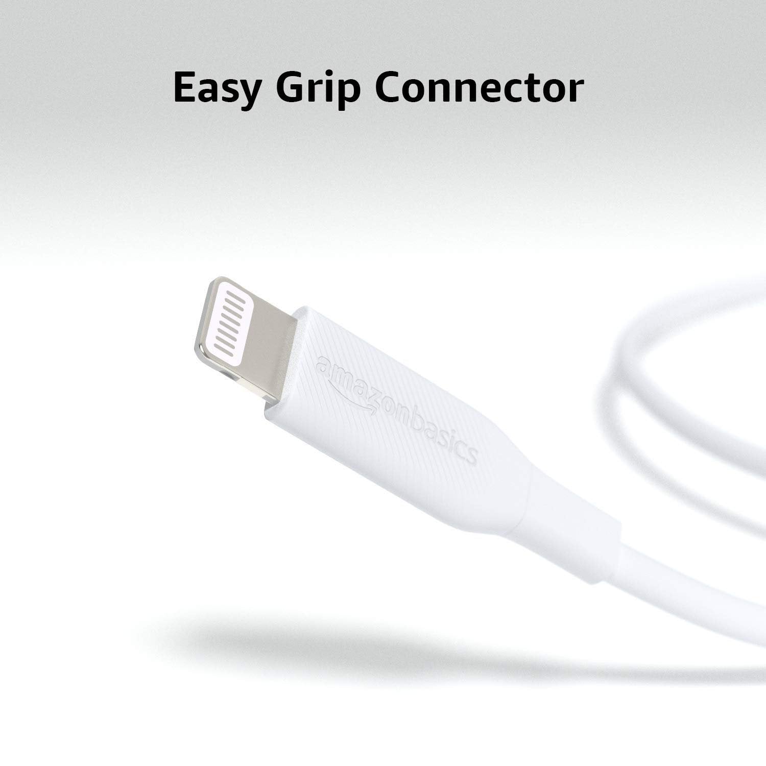 Amazon Basics USB-C to Lightning ABS Charger Cable, MFi Certified Charger for Apple iPhone 14 13 12 11 X Xs Pro, Pro Max, Plus, iPad, 3 Foot, White