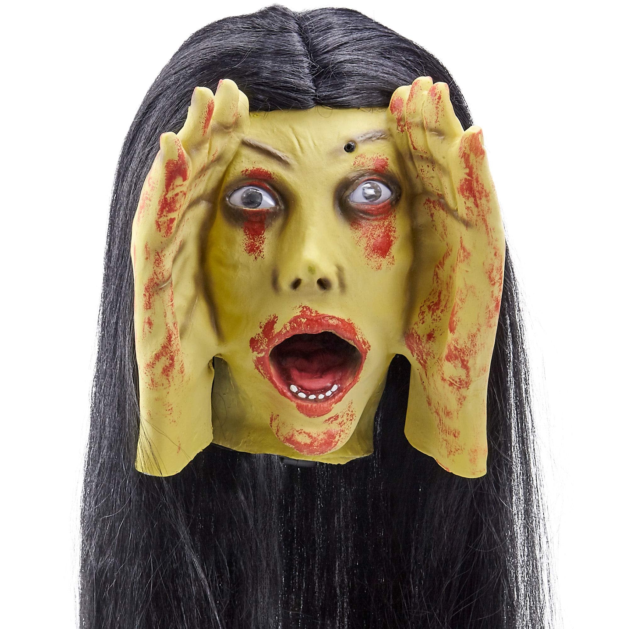 Scary Peeper Screaming Banshee Haunted House Halloween Decoration and Prop- Motion Activated, Screams