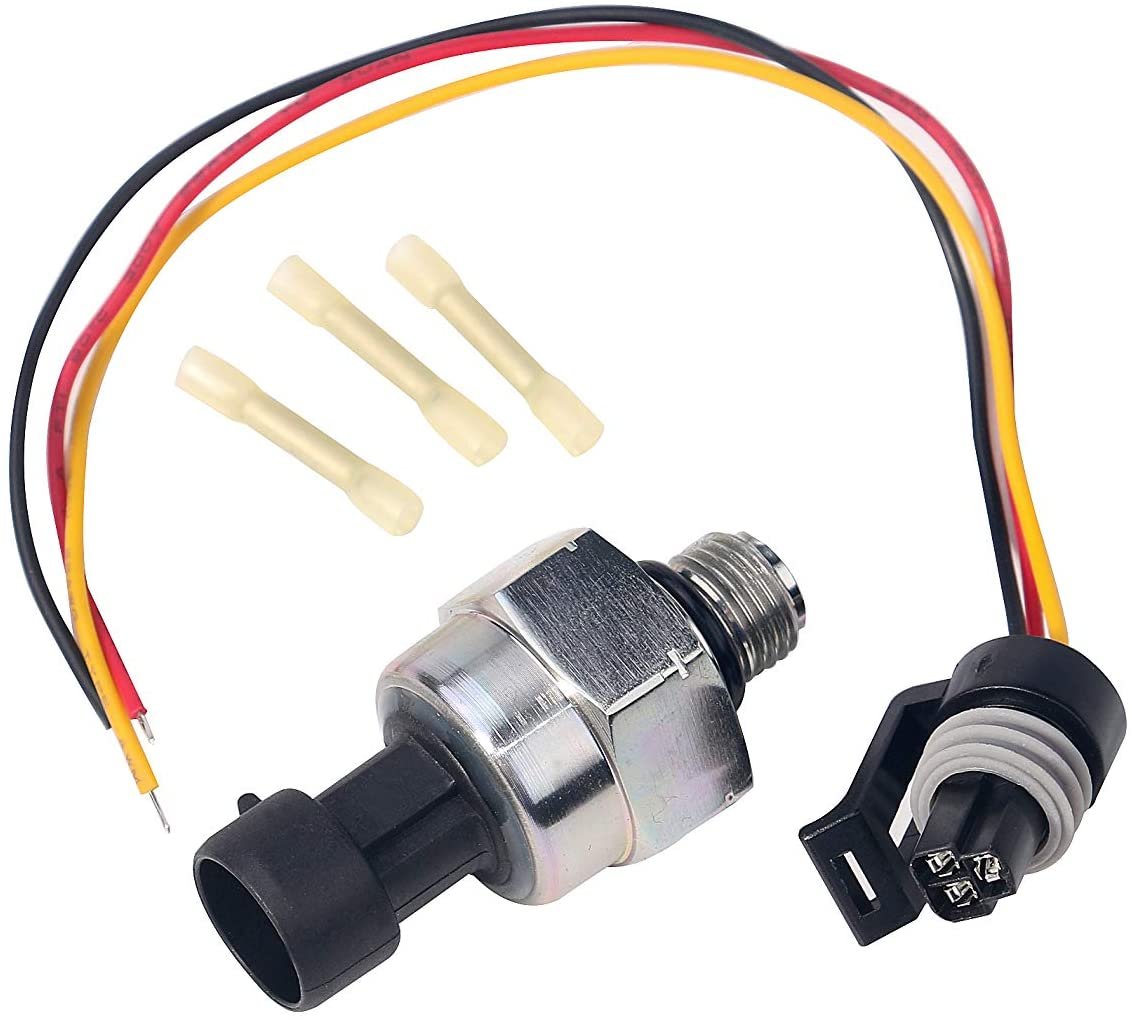 ICP Sensor with Harness Kit, Injection Control Pressure, Compatible with Ford Vehicles - 7.3 Powerstroke E350, F250, F-350 Super Duty - Replaces F6TZ-9F838-A, F4TZ9F838A, 1807329C92, CM5227