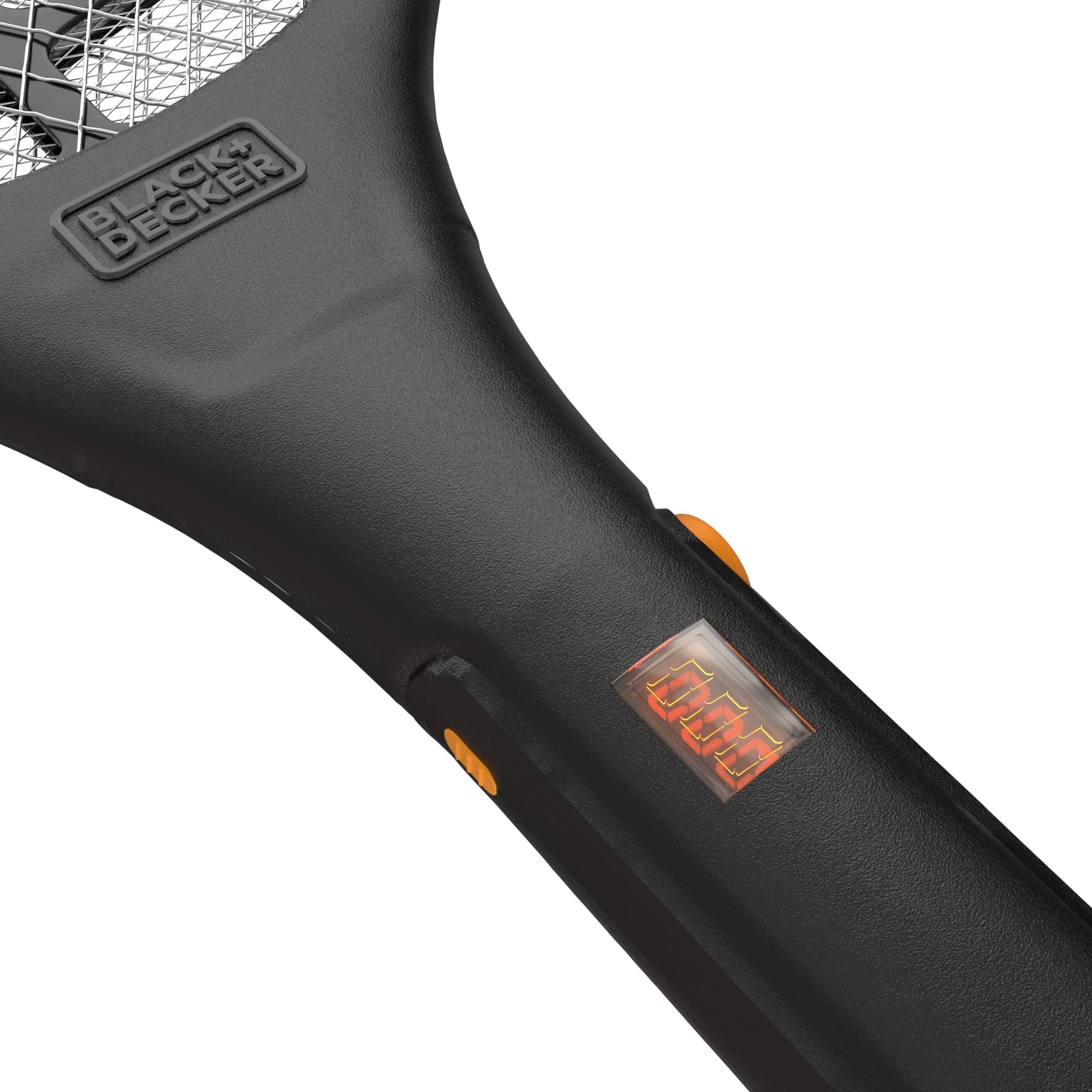 BLACK+DECKER Bug Zapper Fly Swatter Electric - Fly Zapper & Bug Zapper Indoor & Outdoor- Heavy Duty w/Counter for Flies, Mosquitoes, Gnats & Other Small to Large Flying Pests