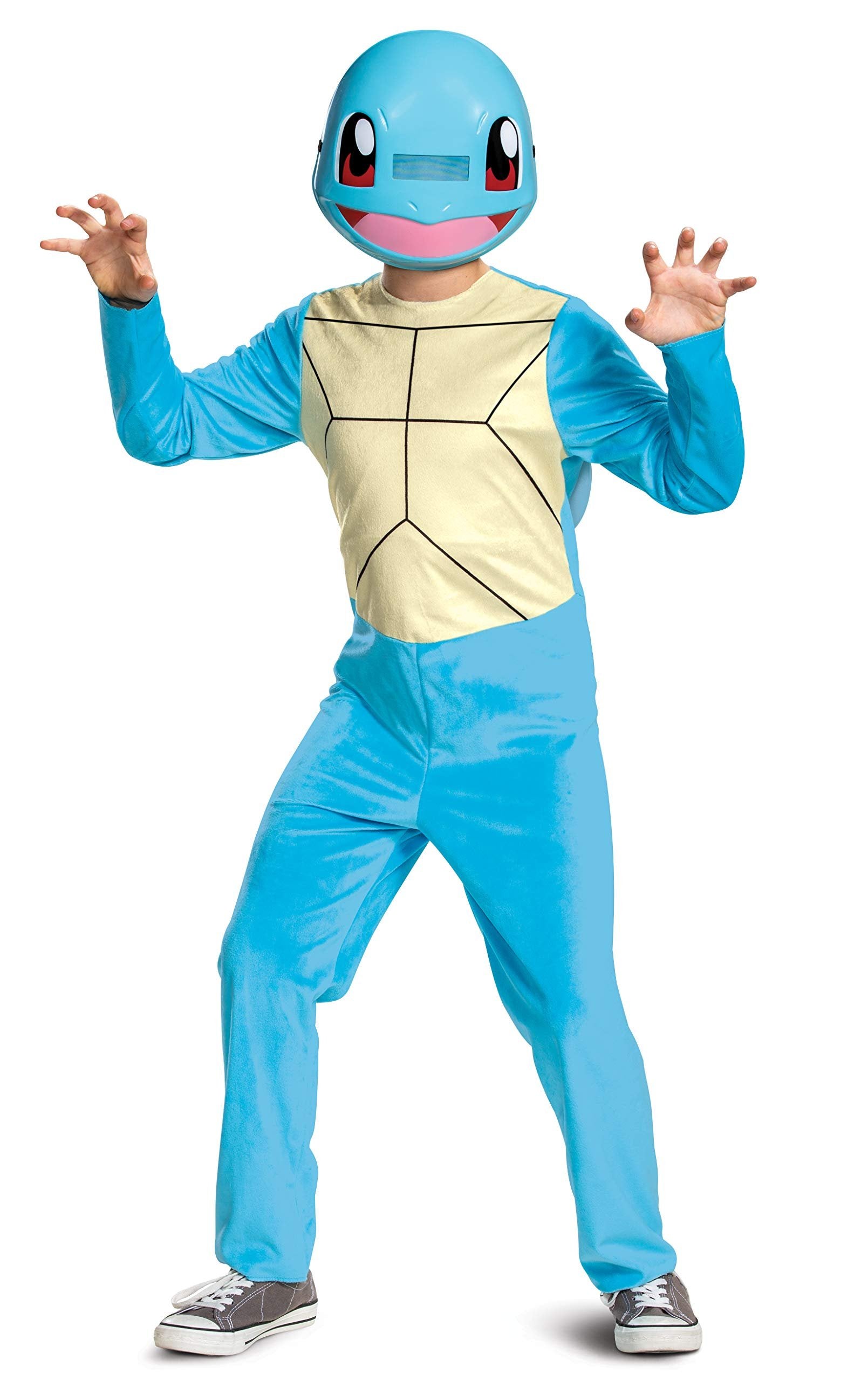 Pokemon Kids Squirtle Costume, Children's Classic Character Outfit, Child Size Medium (7-8) Blue