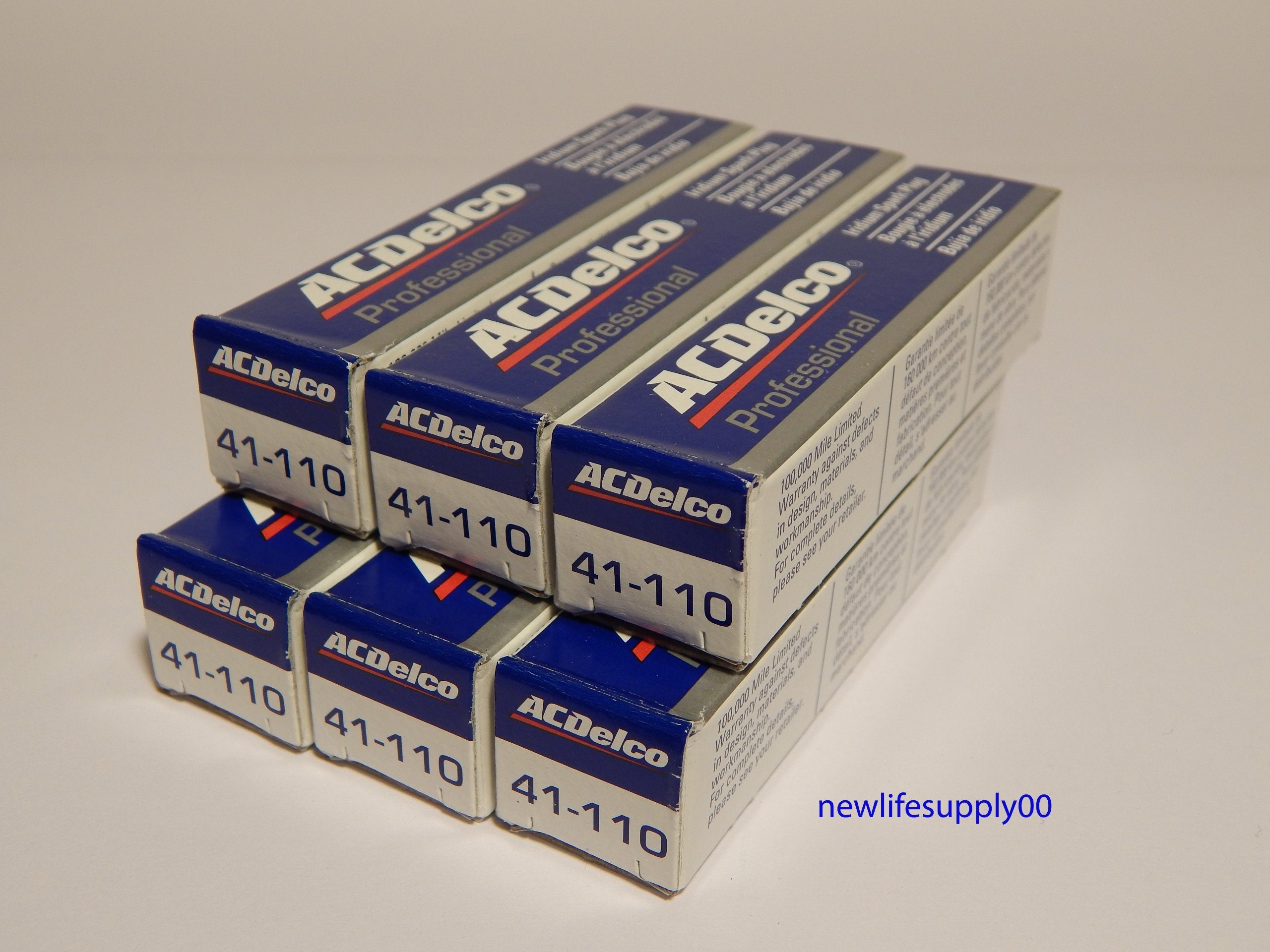 ACDelco # 41-110 Professional Iridium Spark Plug - 6 Pcs * NEW *