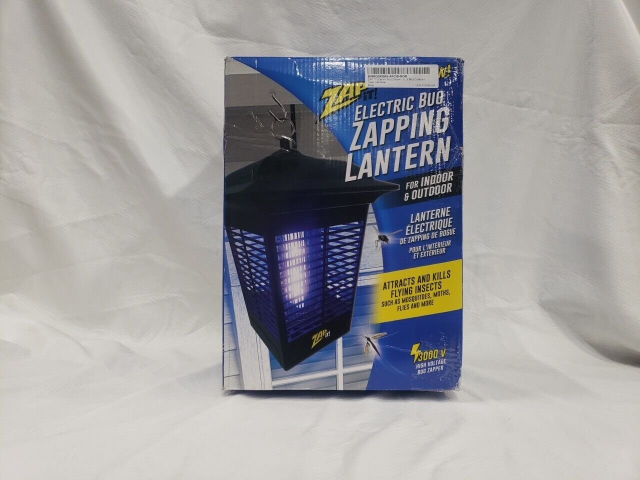 Zap It electric bug zapping lantern. Indoor & Outdoor. Attracts & kills insects.