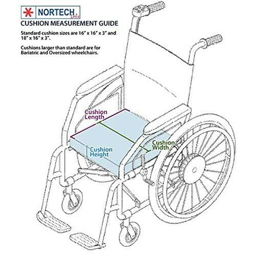 Protekt Bariatric Gel Wheelchair Cushion with Straps - 26" x 18" x 3"