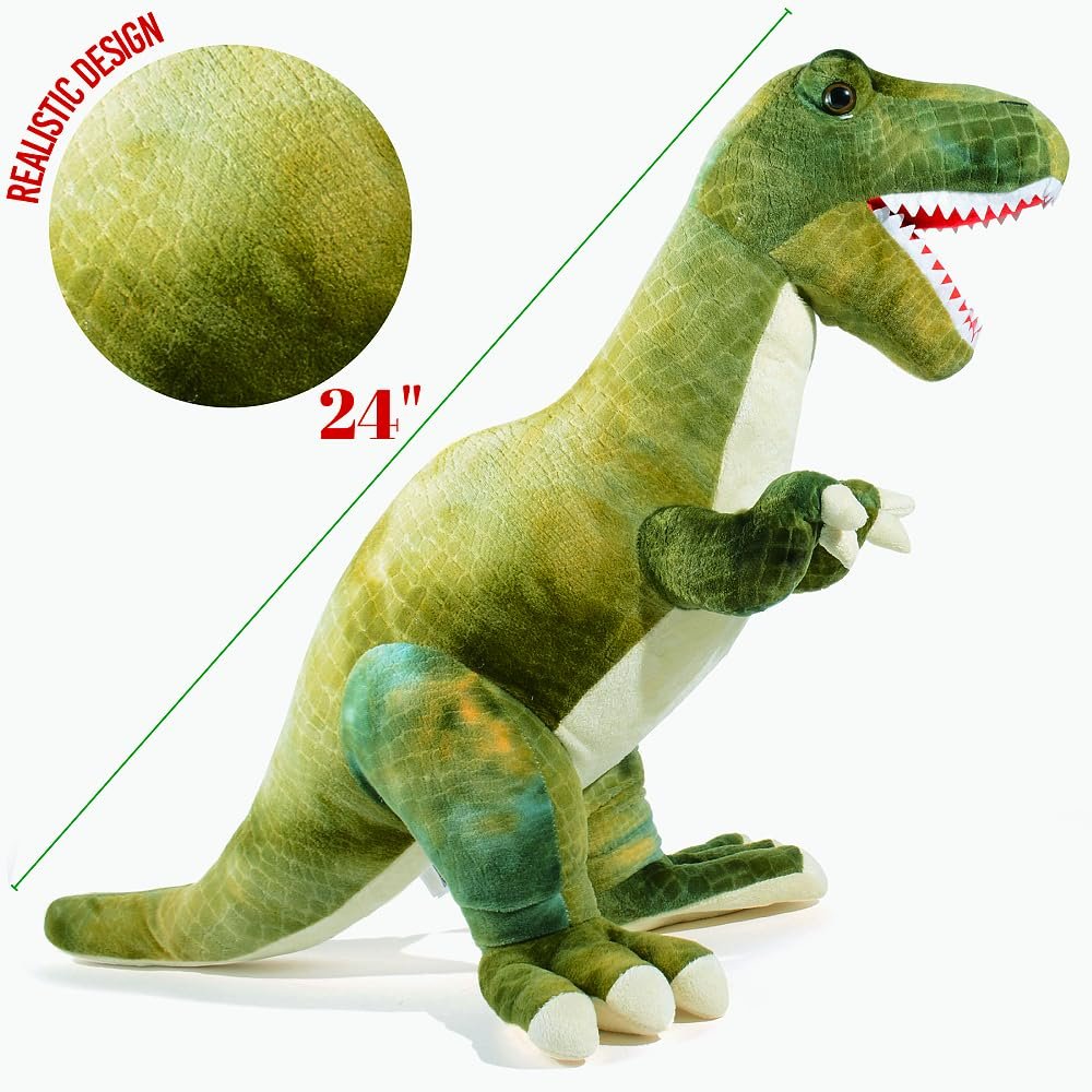 PREXTEX 15" Large Plush Dinosaur T-Rex Large Cuddly Soft Dinosaur Toys for Kids