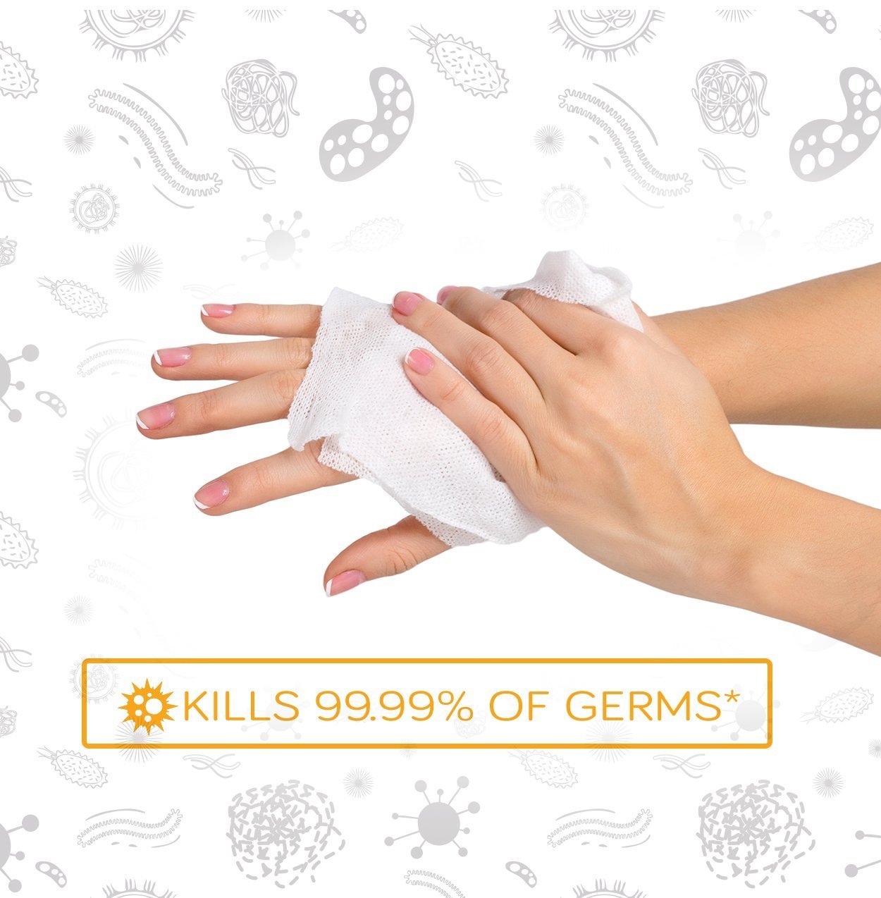 Care Touch Hand Sanitizer Wipes - 220 Individually Wrapped Packets (Packing may Vary)