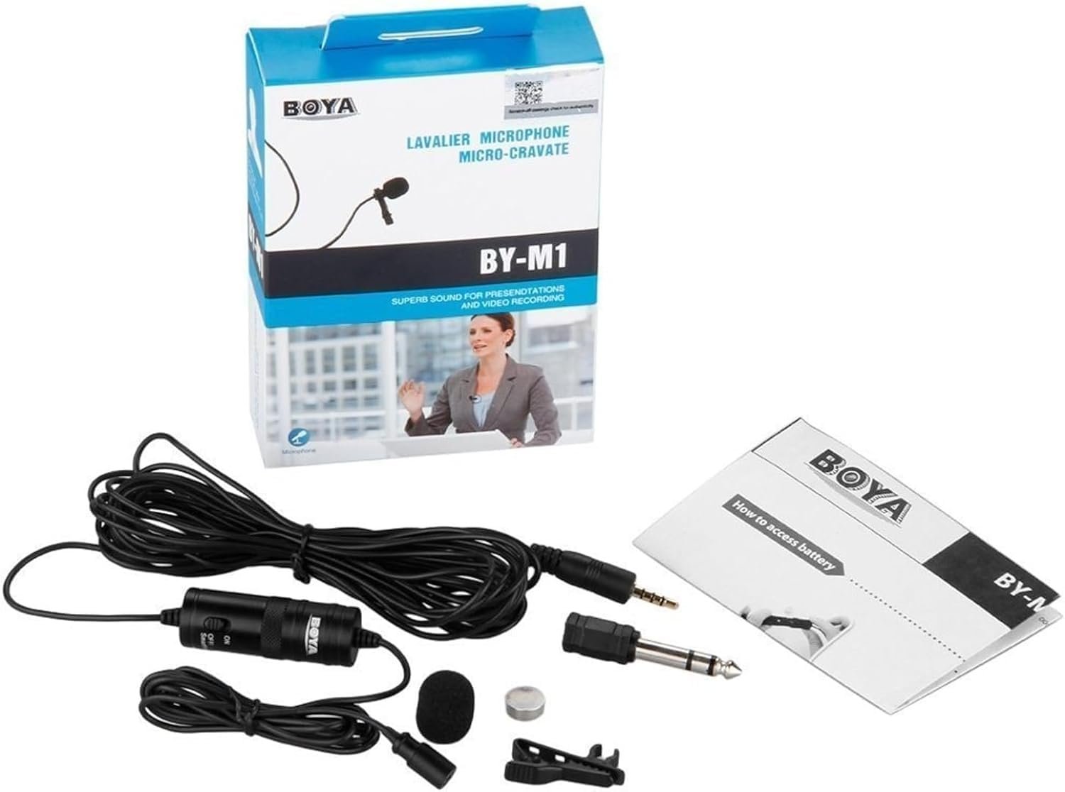 BOYA Omnidirectional Lavalier Microphone for Canon Nikon Sony,for iPhone 6 5 4S 4/DSLR Camcorder & Audio Recorders