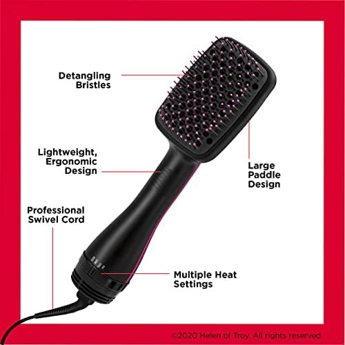 REVLON One-Step Hair Dryer and Styler | Detangle, Dry, and Smooth Hair, (Black)