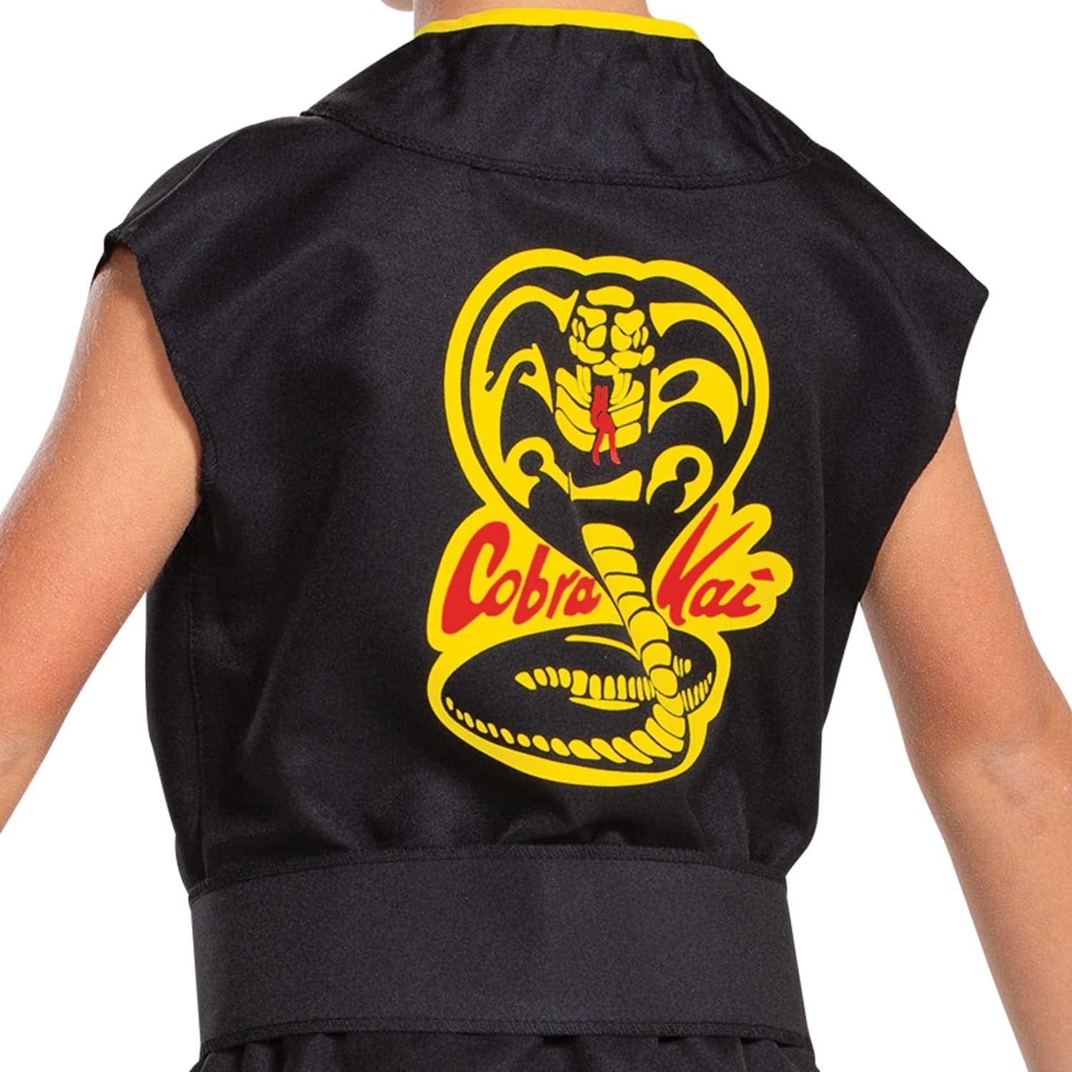 Disguise Men's Costume, Official Cobra Kai Gi for with Black Belt, Shown, Adult Size Small/Medium