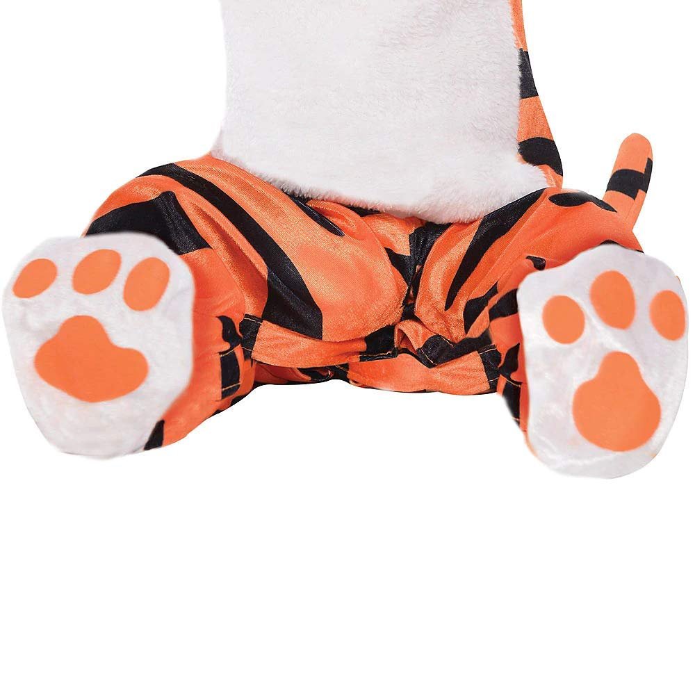 amscan Baby Tiny Tiger Costume, 6-12 Months, 1 Pc, Brown