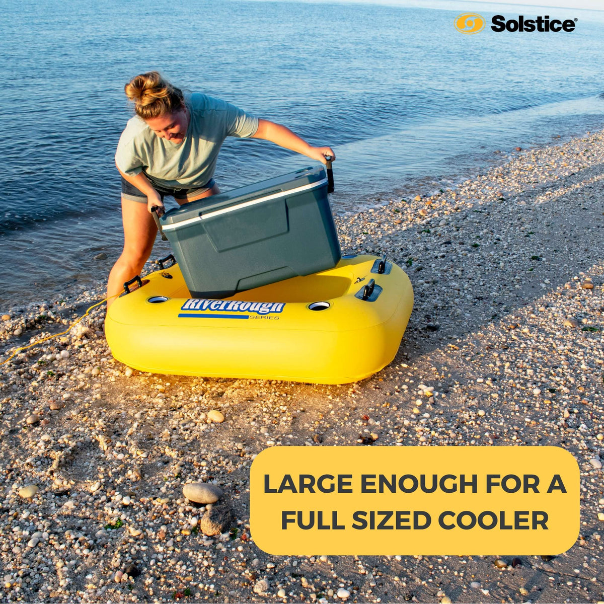 Solstice Inflateable Raft SOLSTICE Inflatable Cooler River Raft Float For Tubing With Cooler Hol