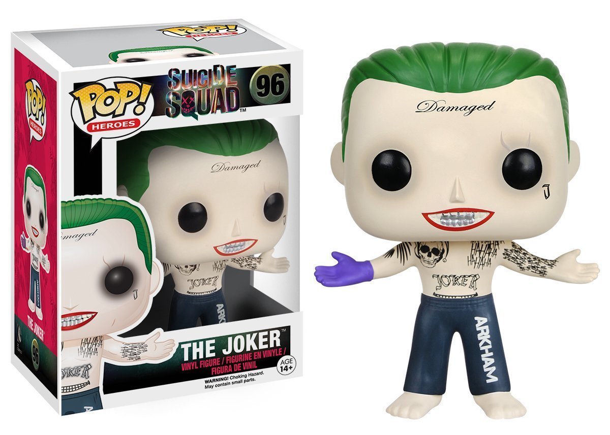 Funko POP Movies: Suicide Squad Action Figure, The Joker Shirtless